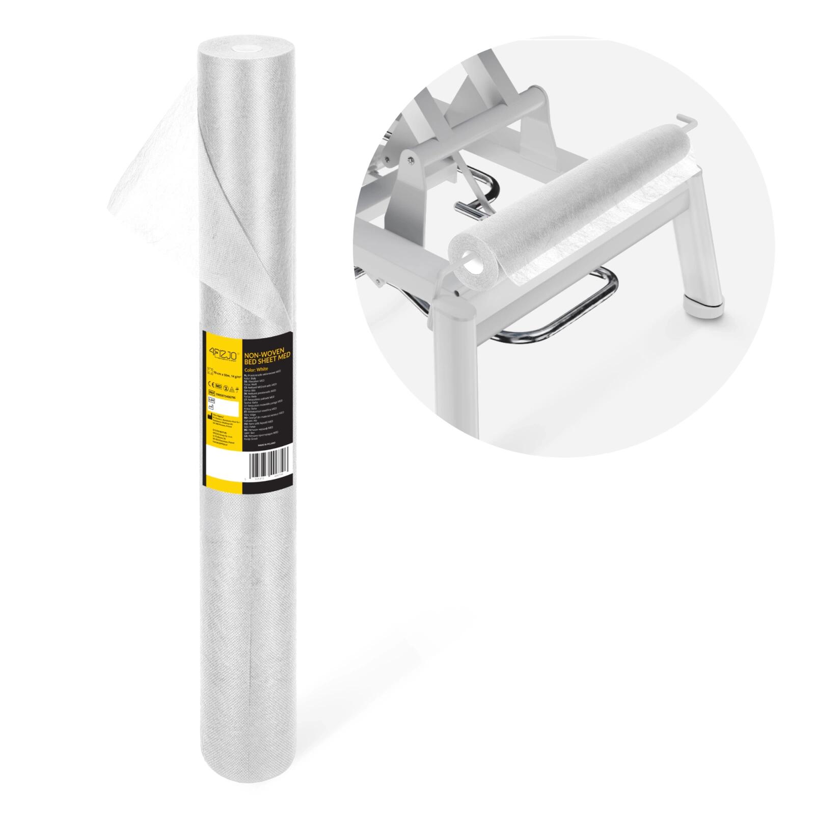 Jednorazowy podkład medyczny w rolce 4FIZJO 70 cm x 50 m