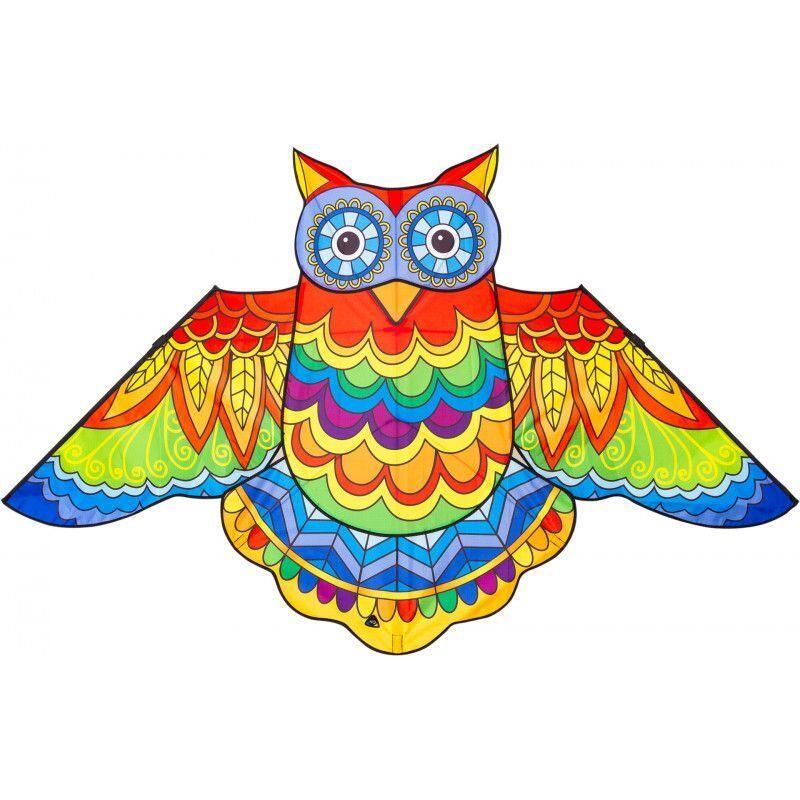 Latawiec dziecięcy HQ Jazzy Owl Kite 105103 Tęcza 145 x 85 cm