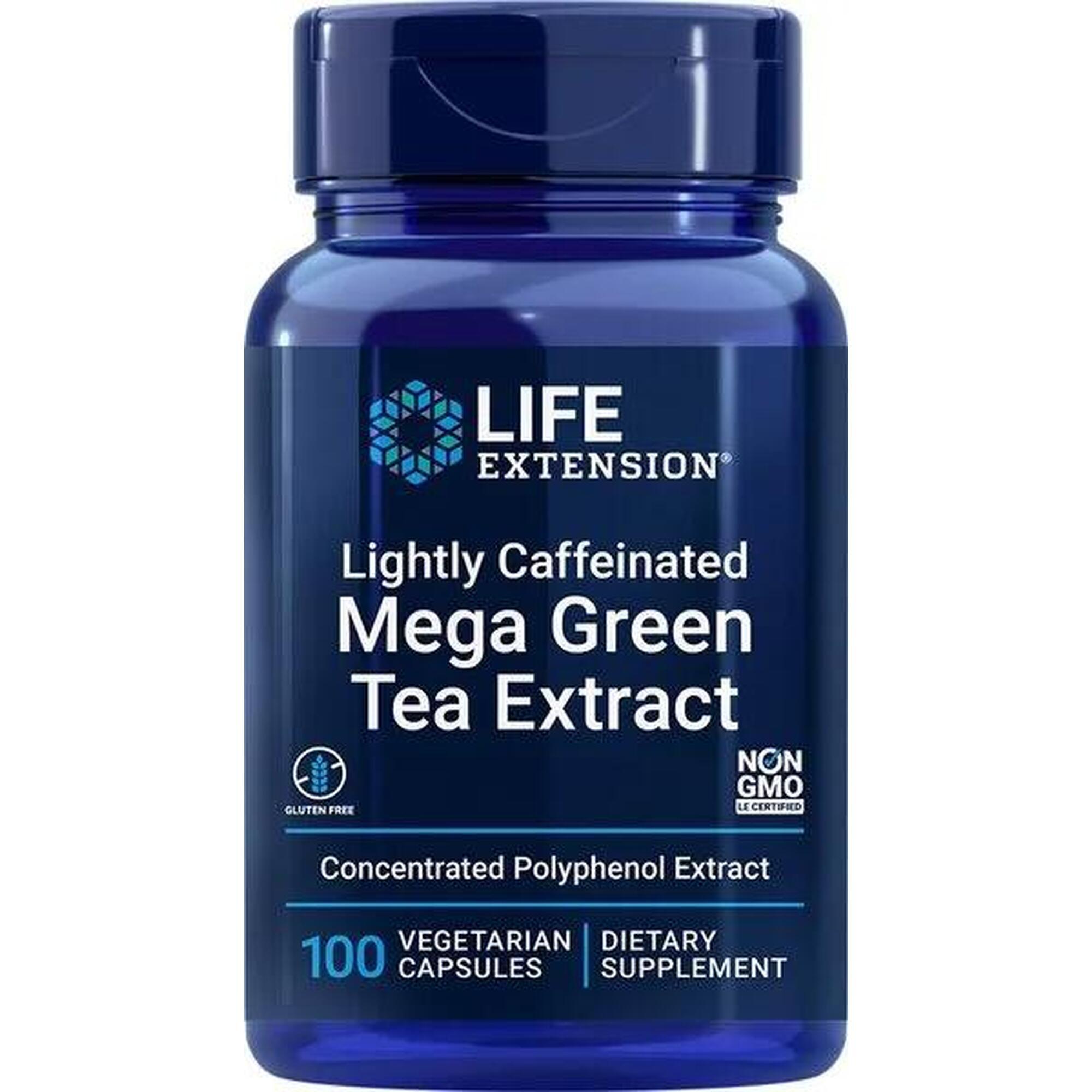 Ekstrakt z Zielonej Herbaty Lightly Caffeinated Life Extension 100 vkaps