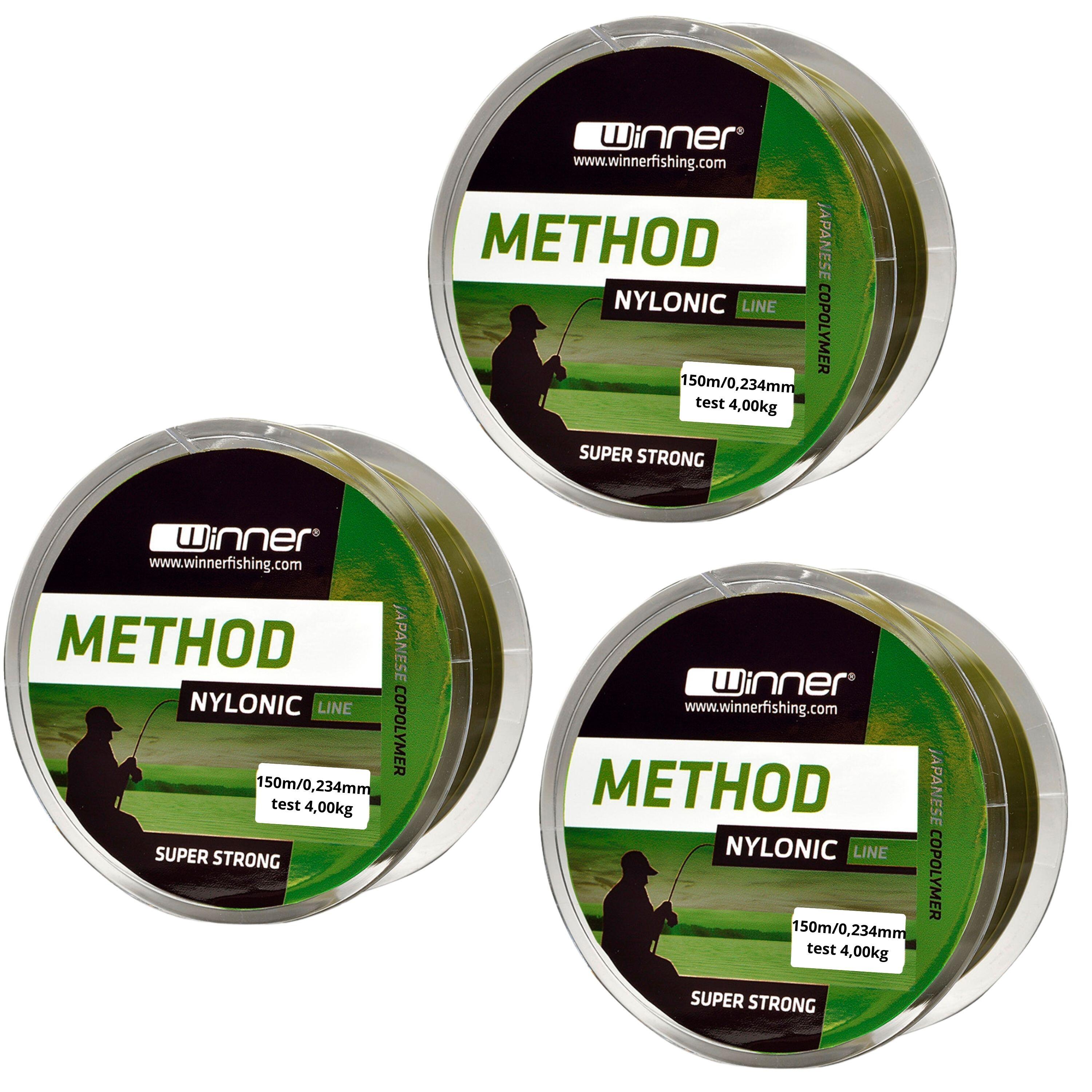 Żyłka Nylonic Method line 0,234 mm/150 m 3 szt
