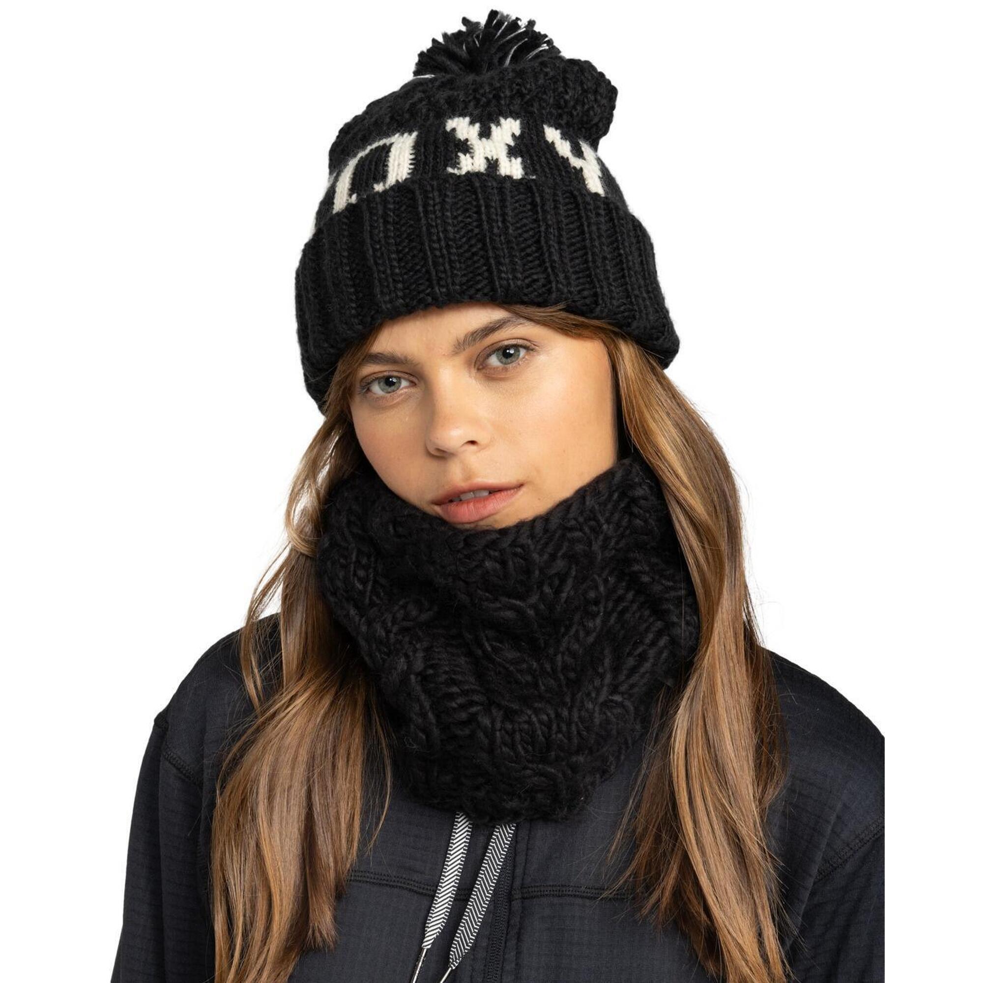 Czapka z mankietem dla Kobiety TONIC Czarny