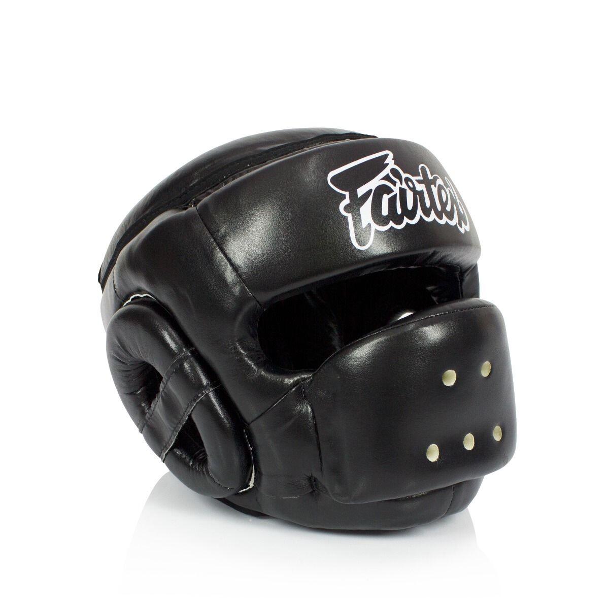Fairtex Kask Bokserski HG14 z Ochroną Nosa Czarny