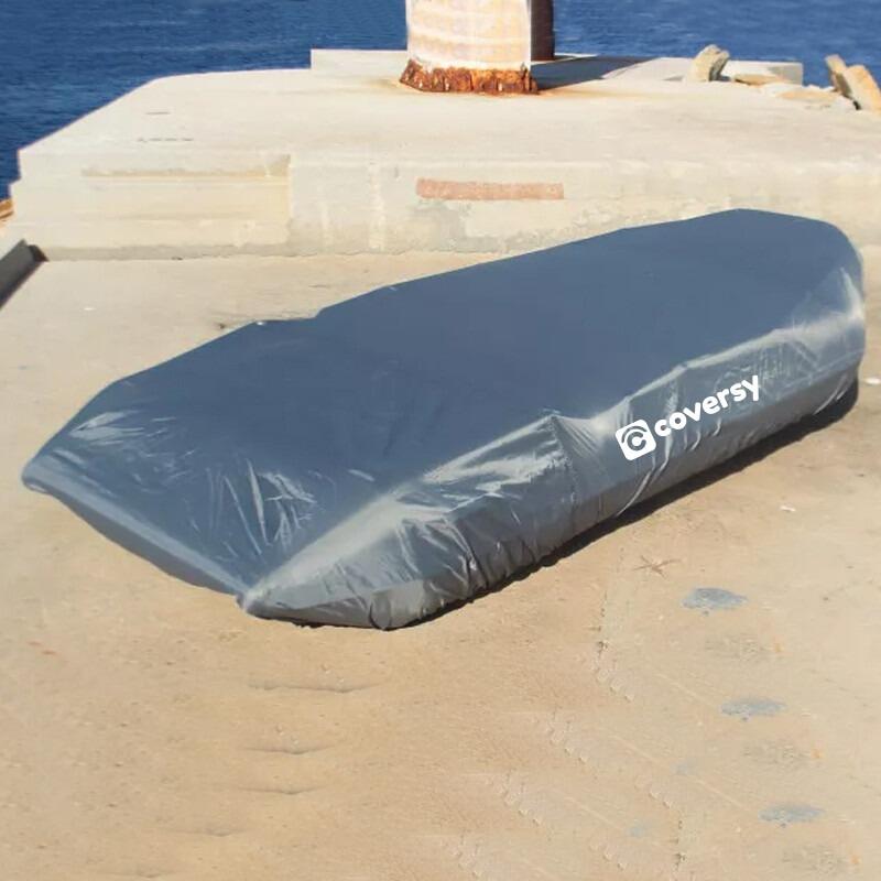 Nadmuchiwany ponton i półsztywny pokrowiec - szary - COVERSY