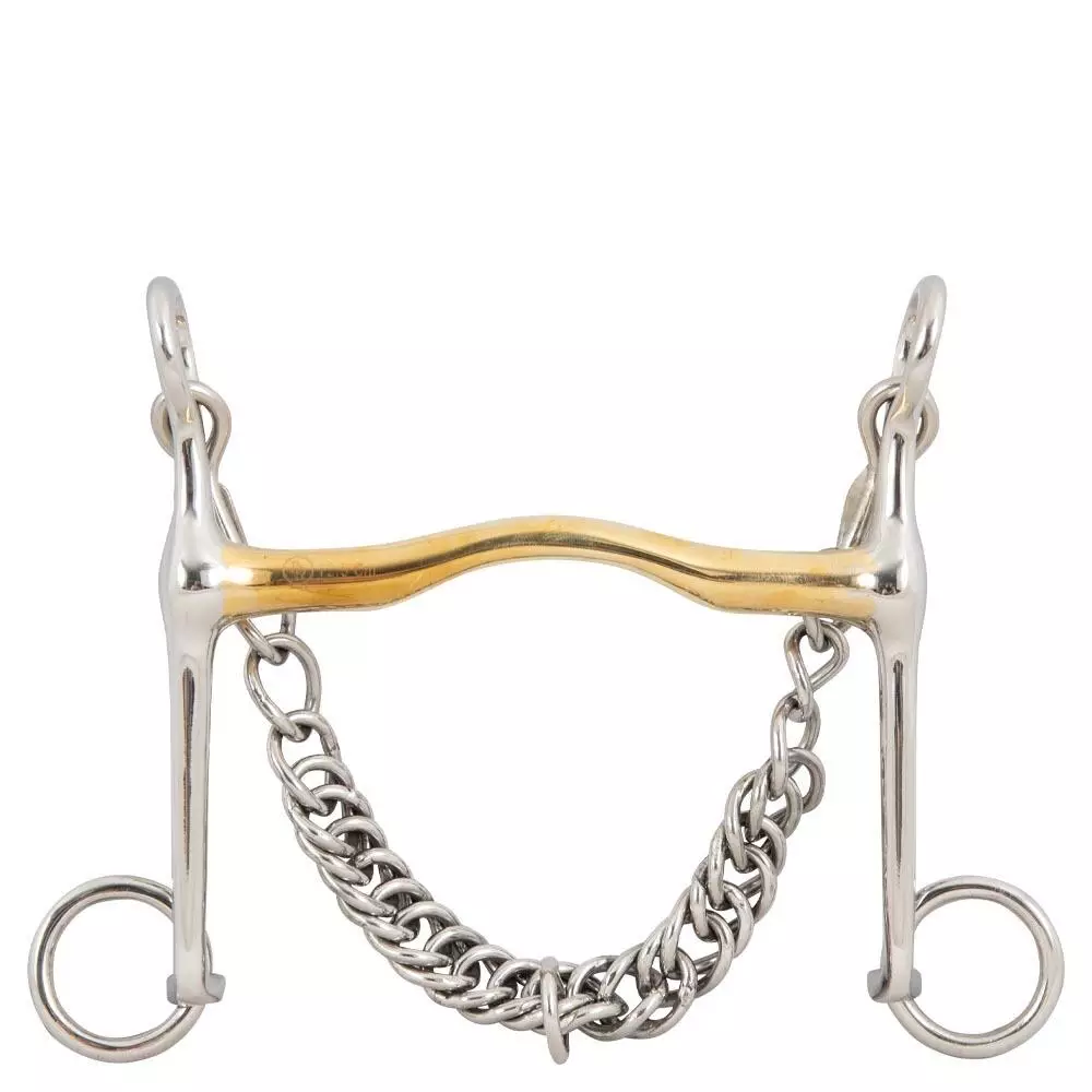 Wędzidło z łańcuszkiem dla konia BR Equitation 12mm/140mm