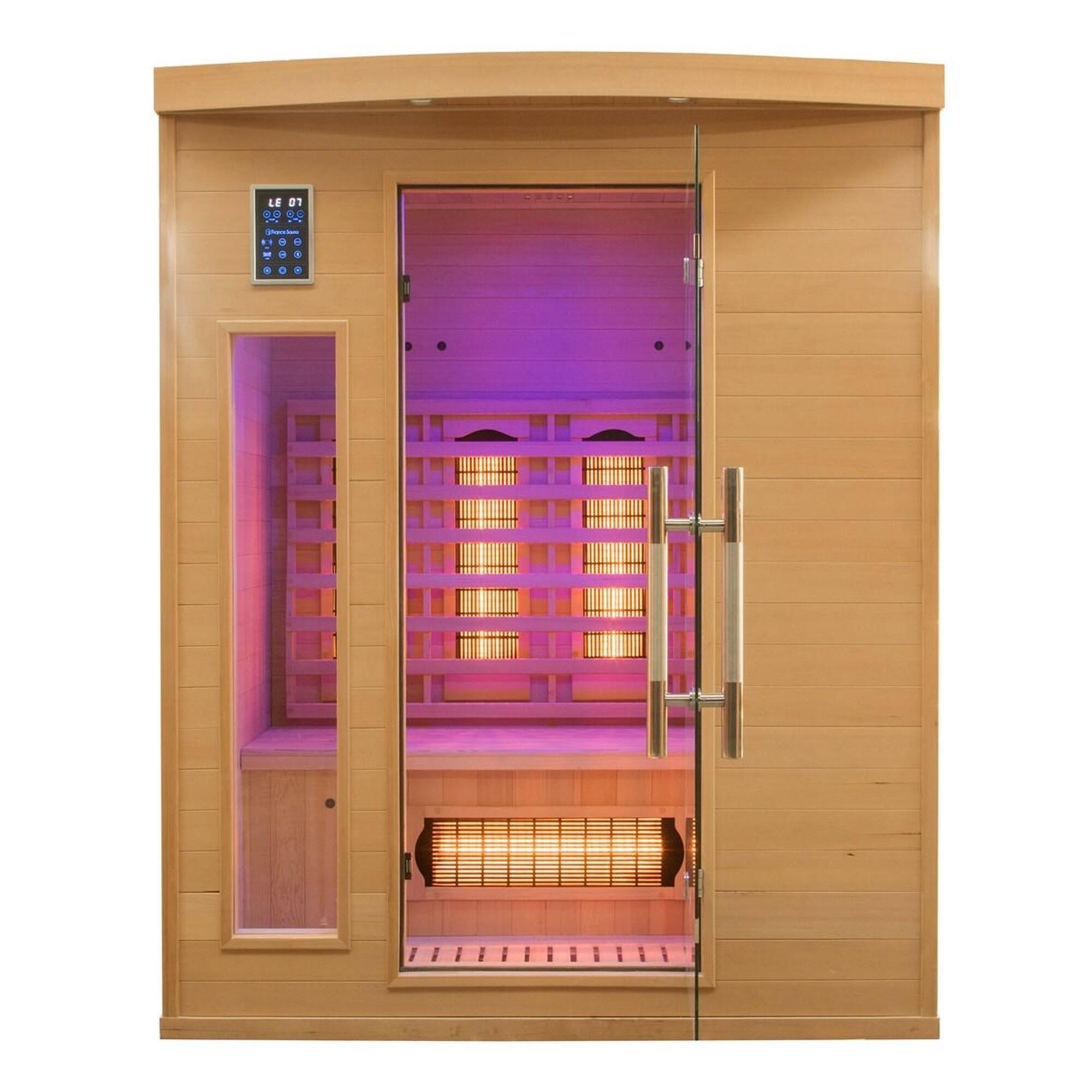 Apollon Quartz 3 os. – Kwadratowa sauna IR dla relaksu i pełnego komfortu