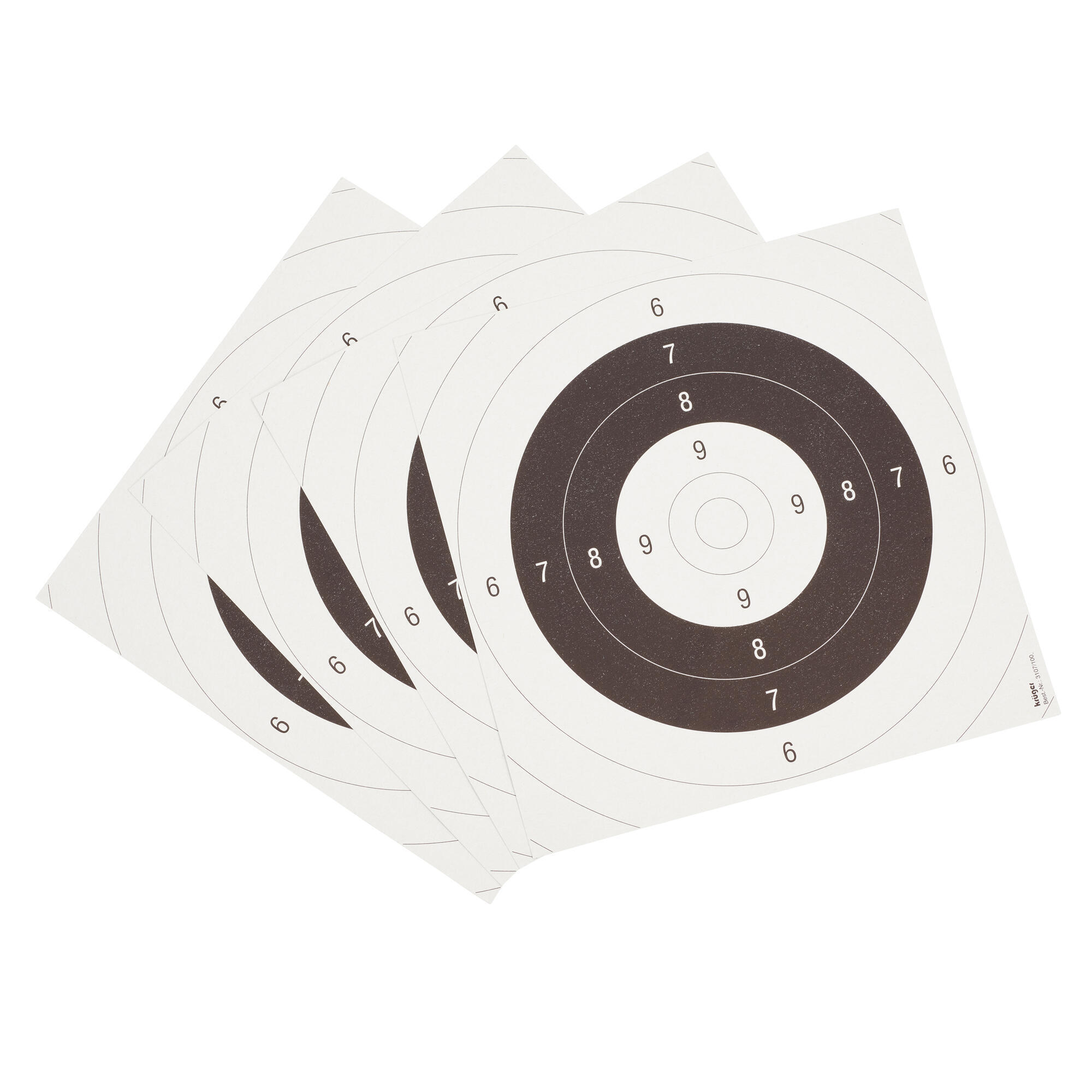 100 tarcz próbnych i do przystrzeliwania 26 cm X 26 cm