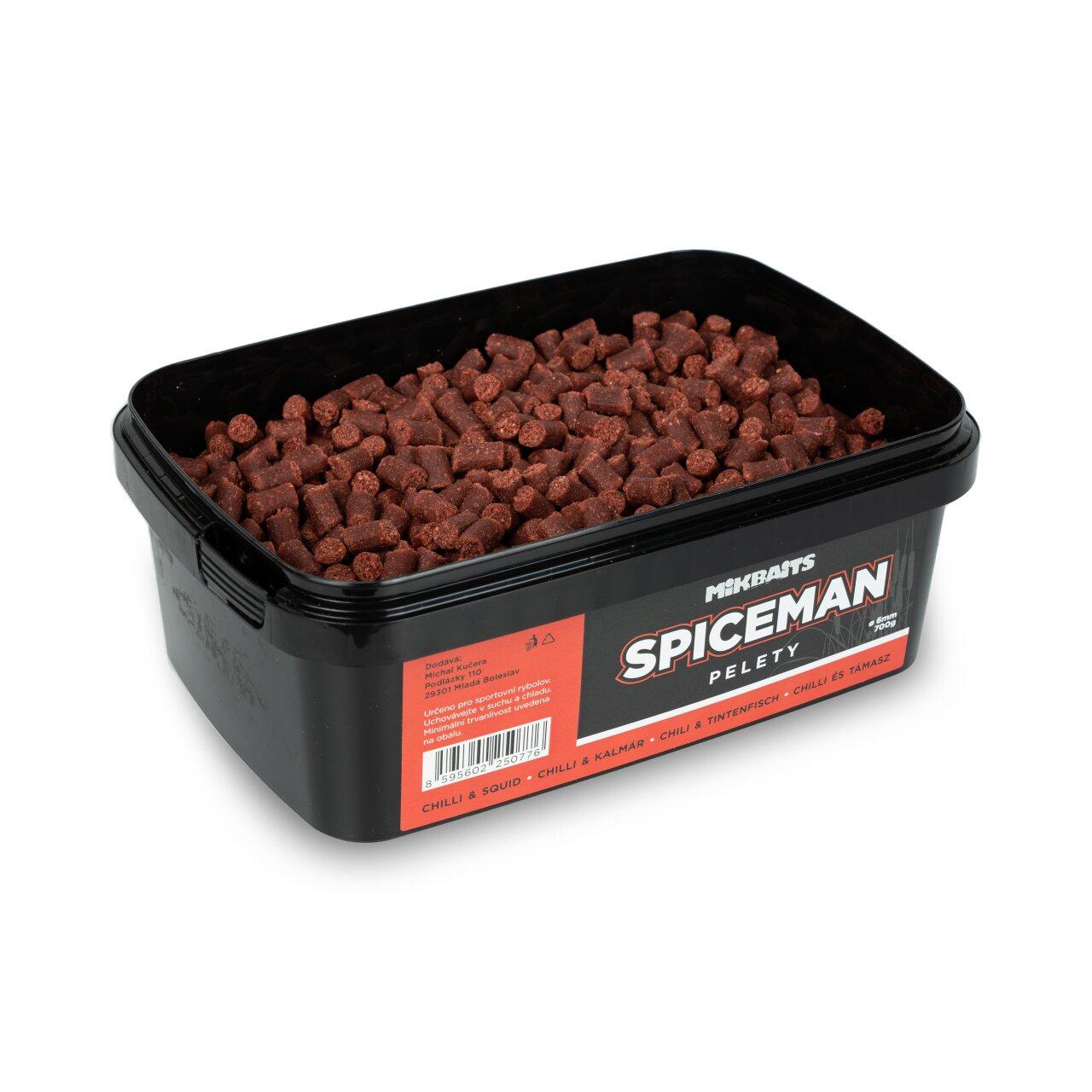 Pellet Zanętowy Mikbaits Spiceman Pellets 700G - Chili/Squid6Mm