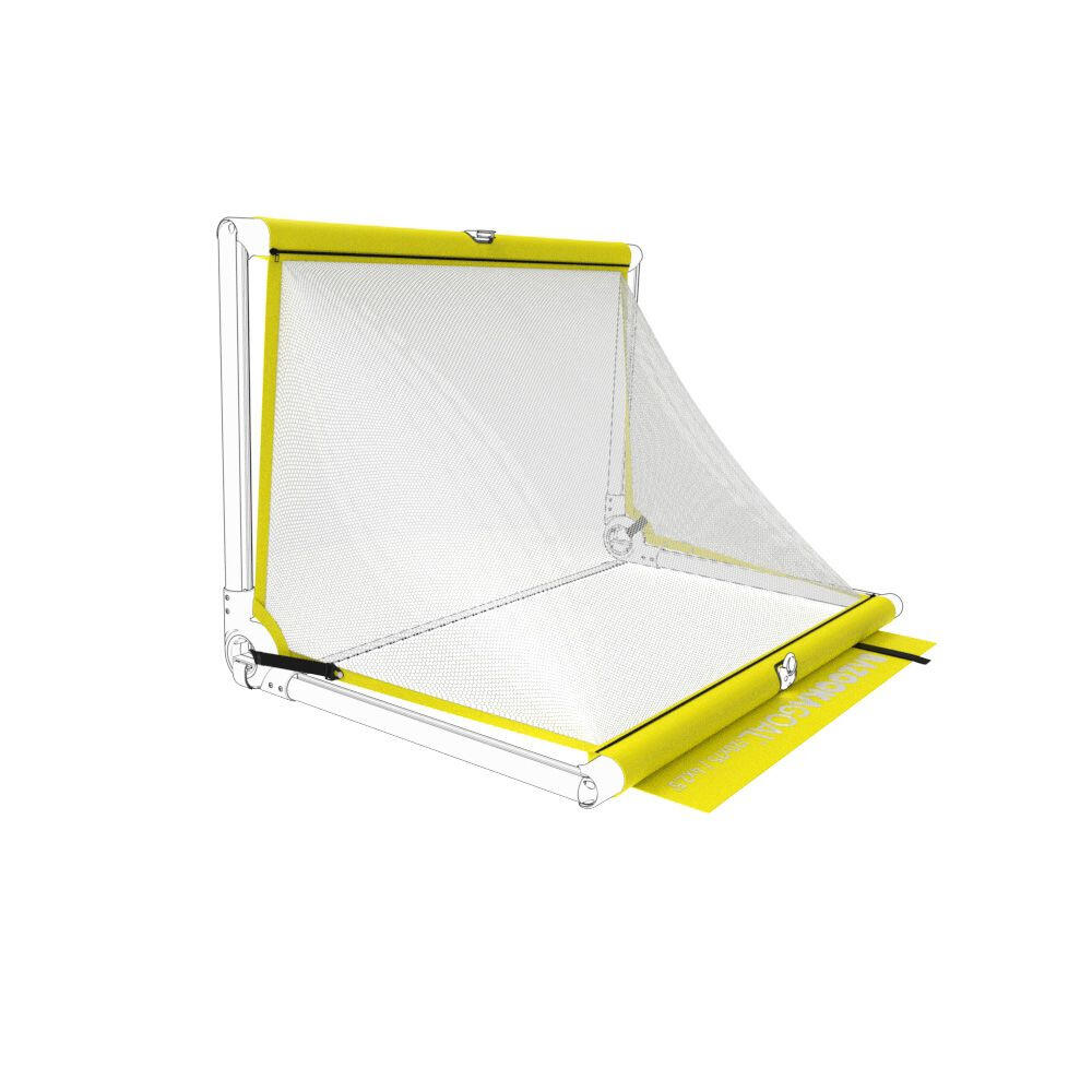 Siatka Do Bramki Bazookagoal 120X75 Cm Żółto-Biała