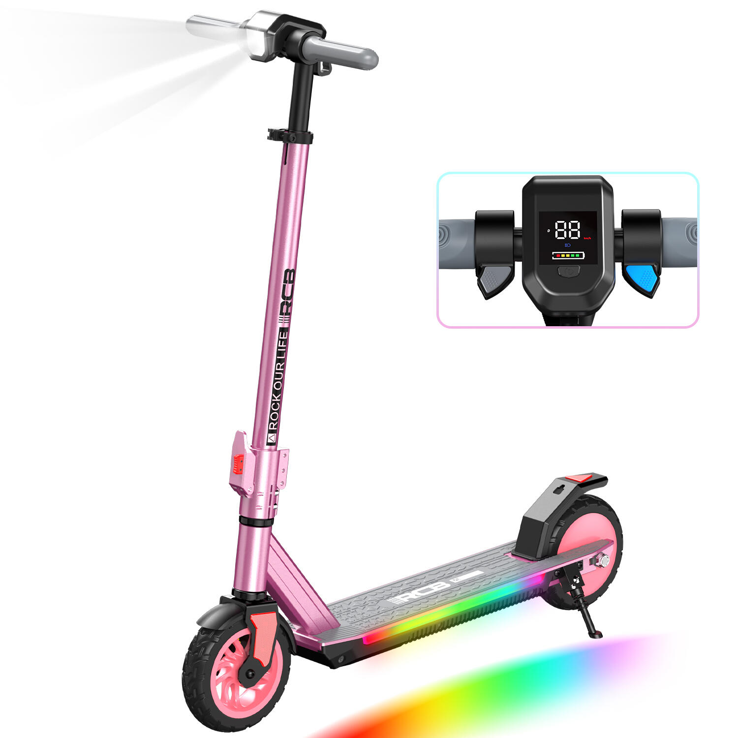 Elektryczna hulajnoga dla dzieci 6–12 lat 7", 3 biegi – RCB R12 PRO