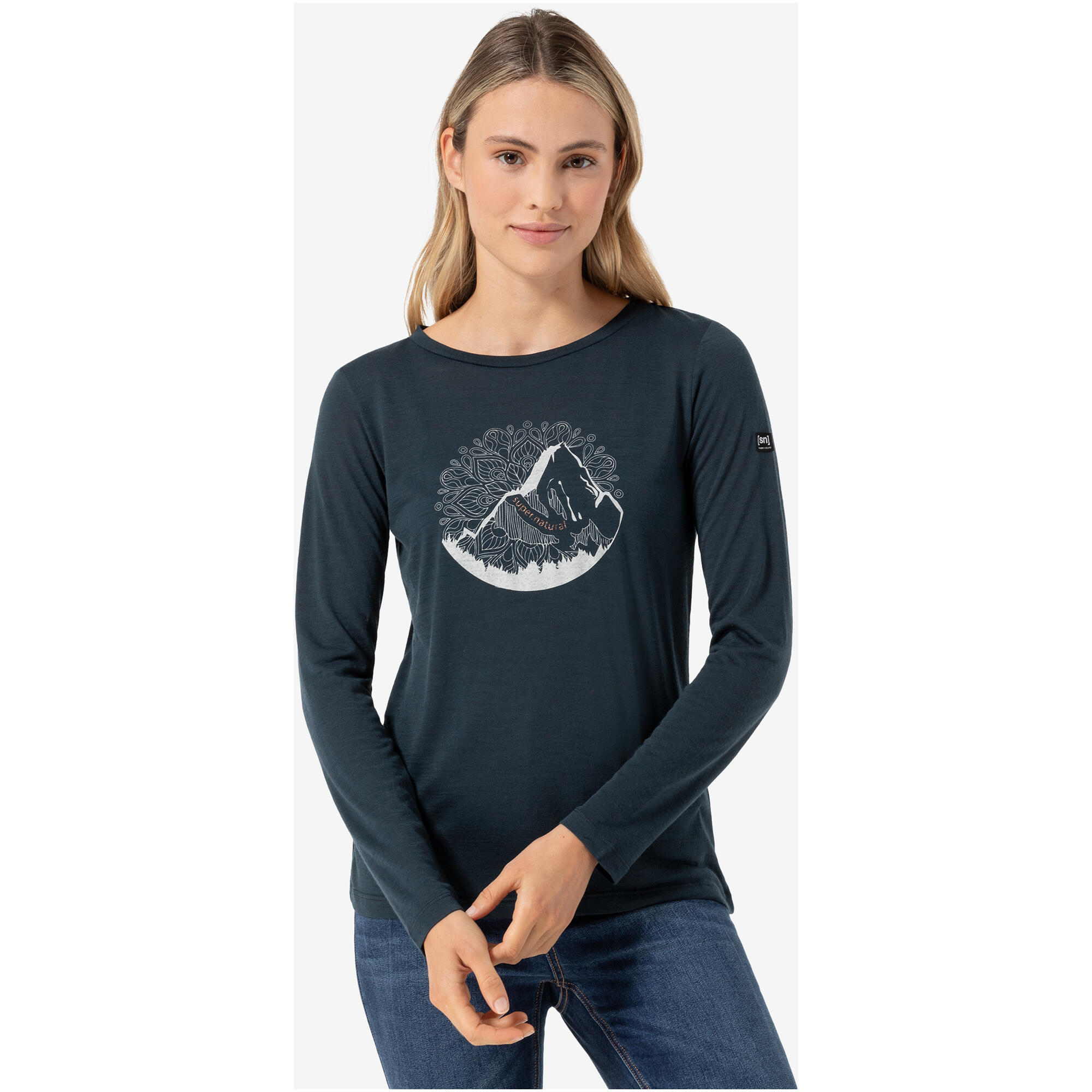 Koszulka z długim rękawem damska SUPER.NATURAL W Mountain Mandala Tree