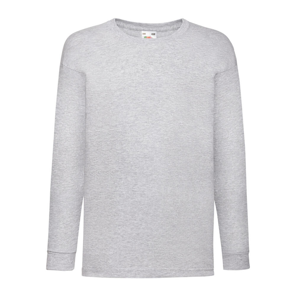 Koszulka Z Długim Rękawem Dla Dzieci/dzieci Valueweight Heather