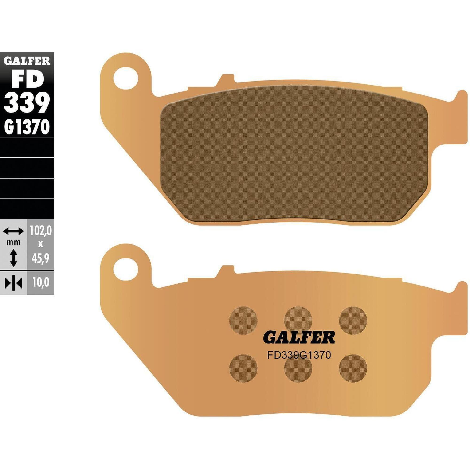 Klocki hamulcowe Galfer FD339 G1370 z metalu sinterowanego