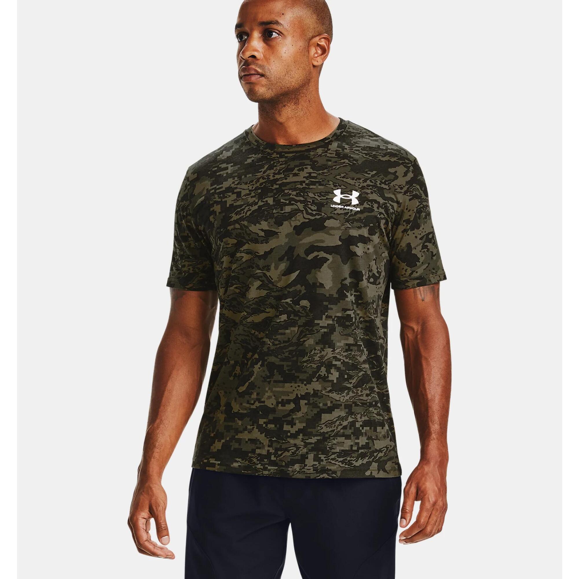 Koszulka fitness męska UNDER ARMOUR Camo z krótkim rękawem