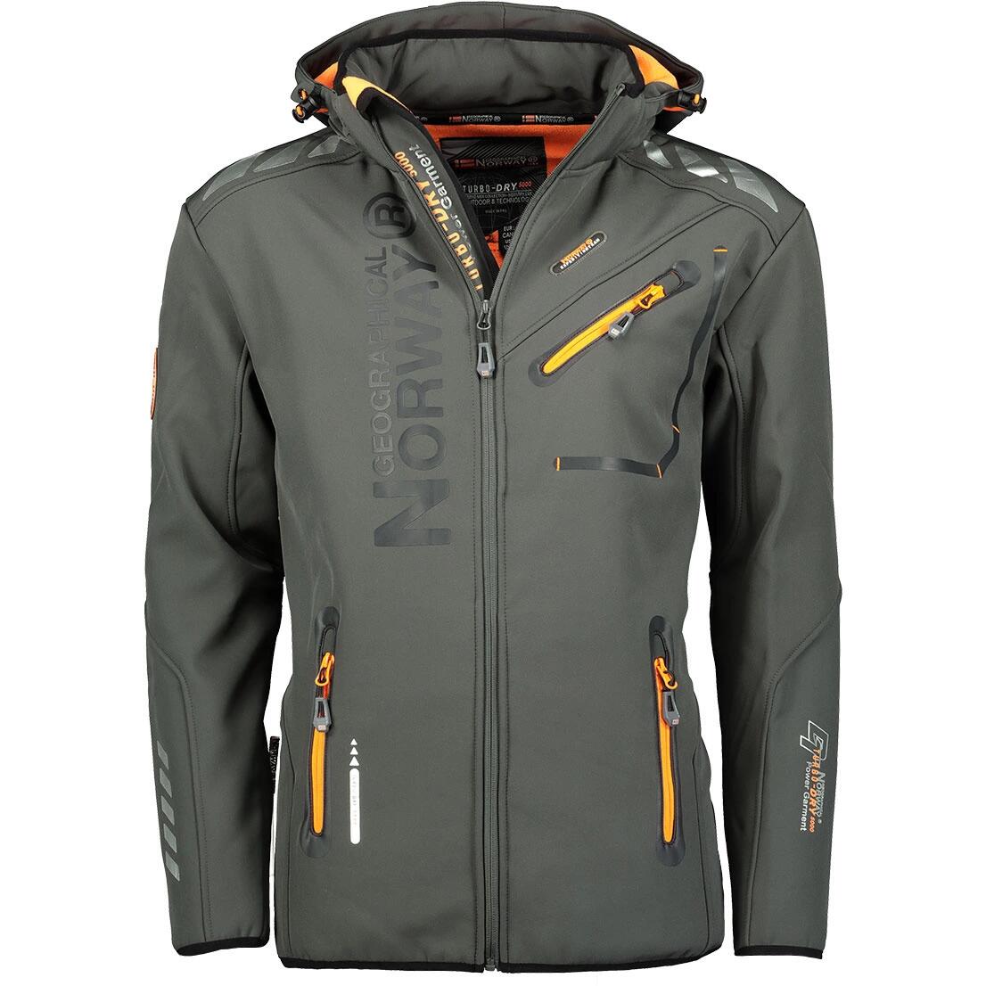Geographical Norway Softshell ROYAUTE DGREY - ORANGE DB MEN 068