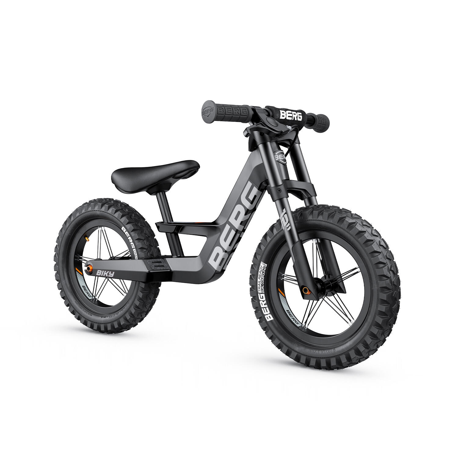 Rowerek biegowy Biky Cross 12 z hamulcem lekka rama z magnezu, czarny