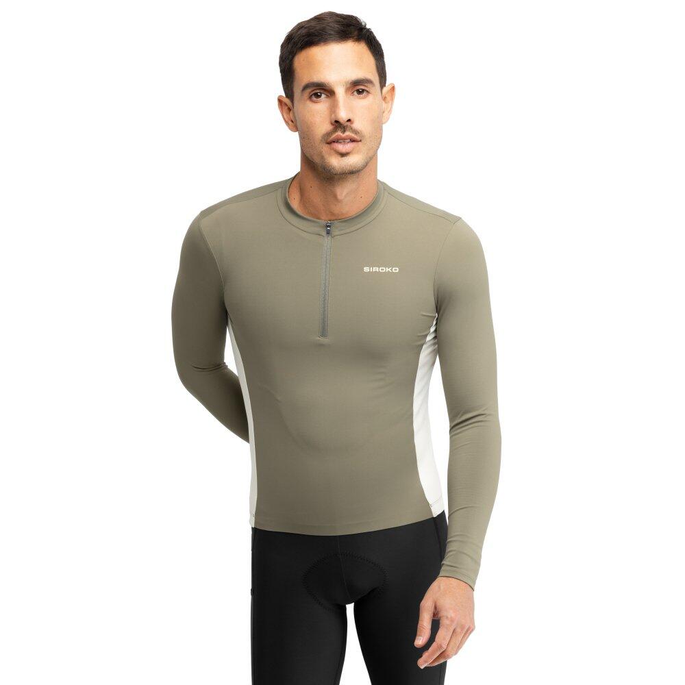 Męska koszulka rowerowa gravel z długim rękawem Kolarstwo Siroko GM3 Trailbla