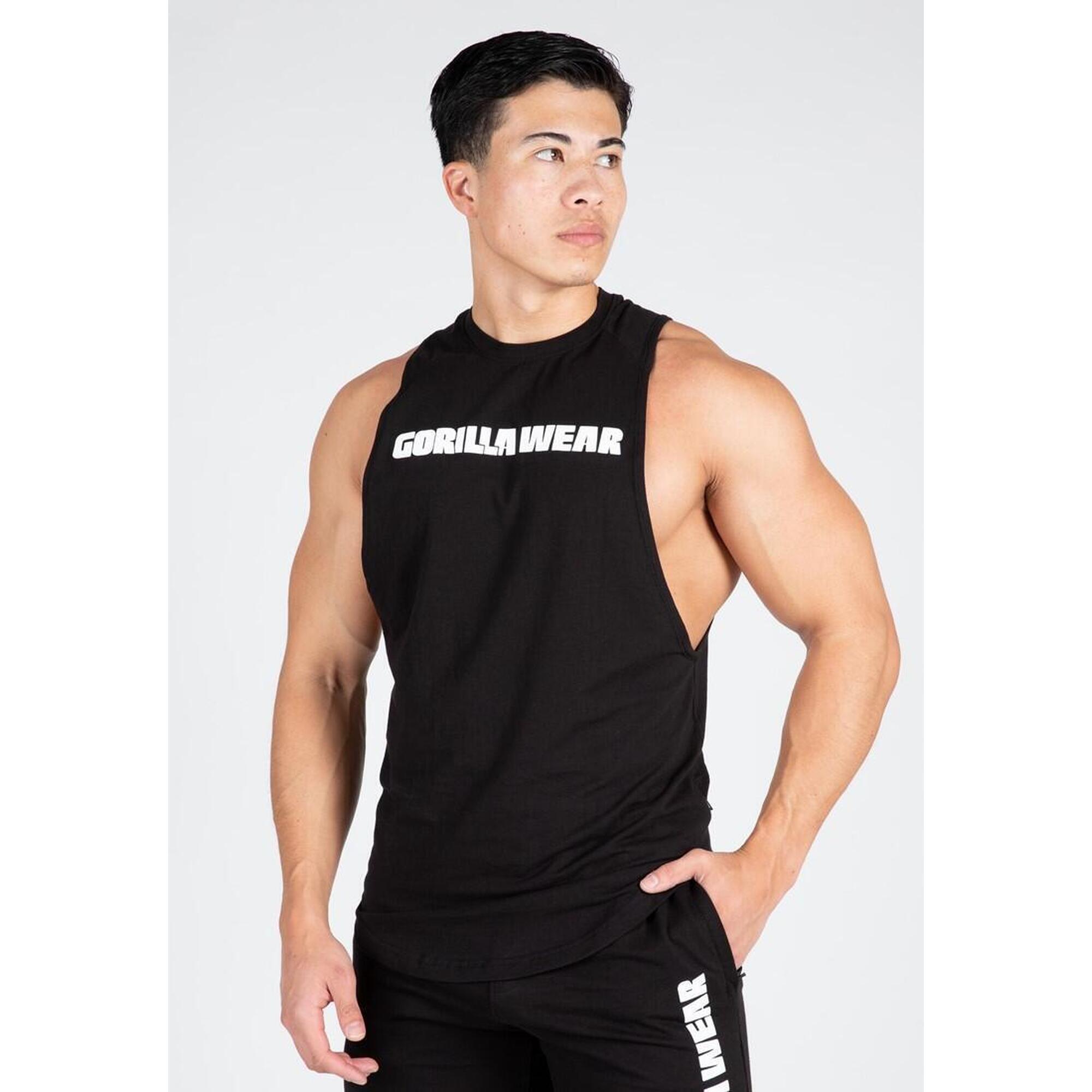 Milo Opuszczany pachwinowy otwórTop bez rękawów - Czarny