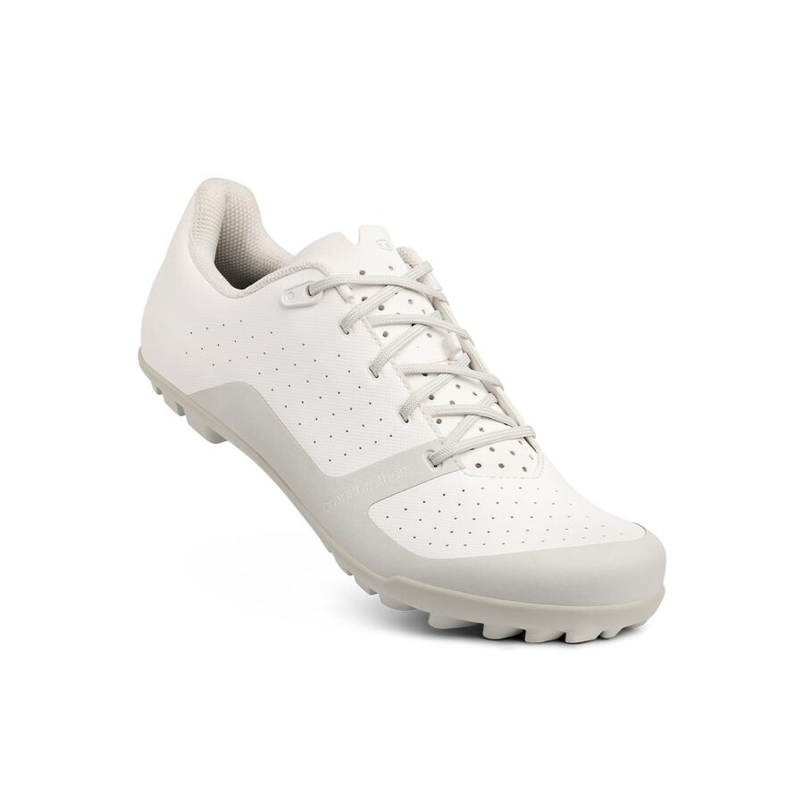 Buty CANDY LACE - białe/szare/szara podeszwa