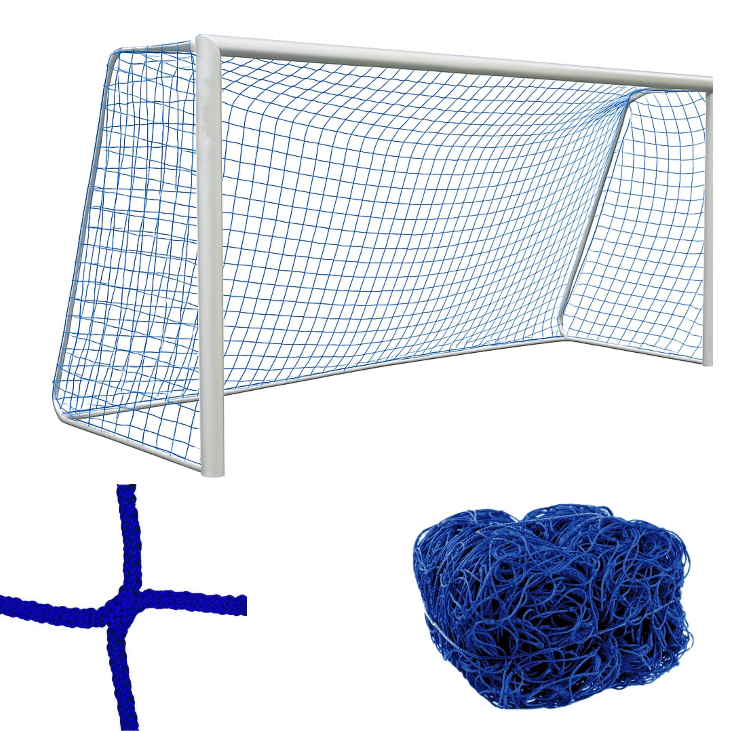 Siatka na bramkę piłkarską 5x2 m | grubość 4 mm | kolor niebieski