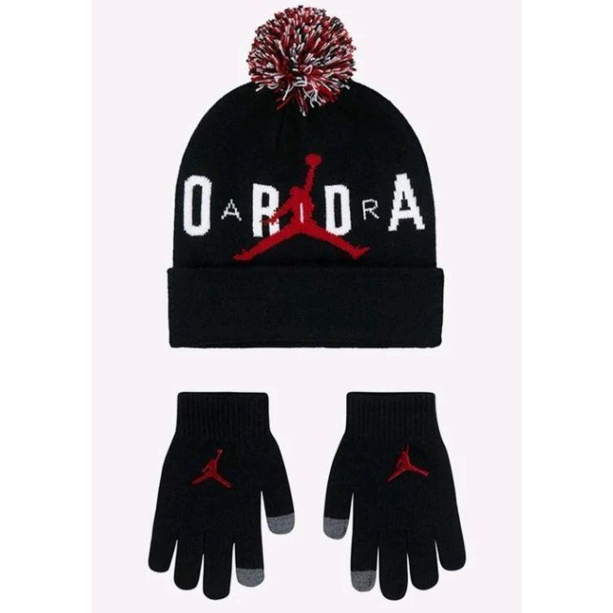 Zestaw czapka zimowarękawiczki Air Jordan Essential Set Czarny 9A0869-023