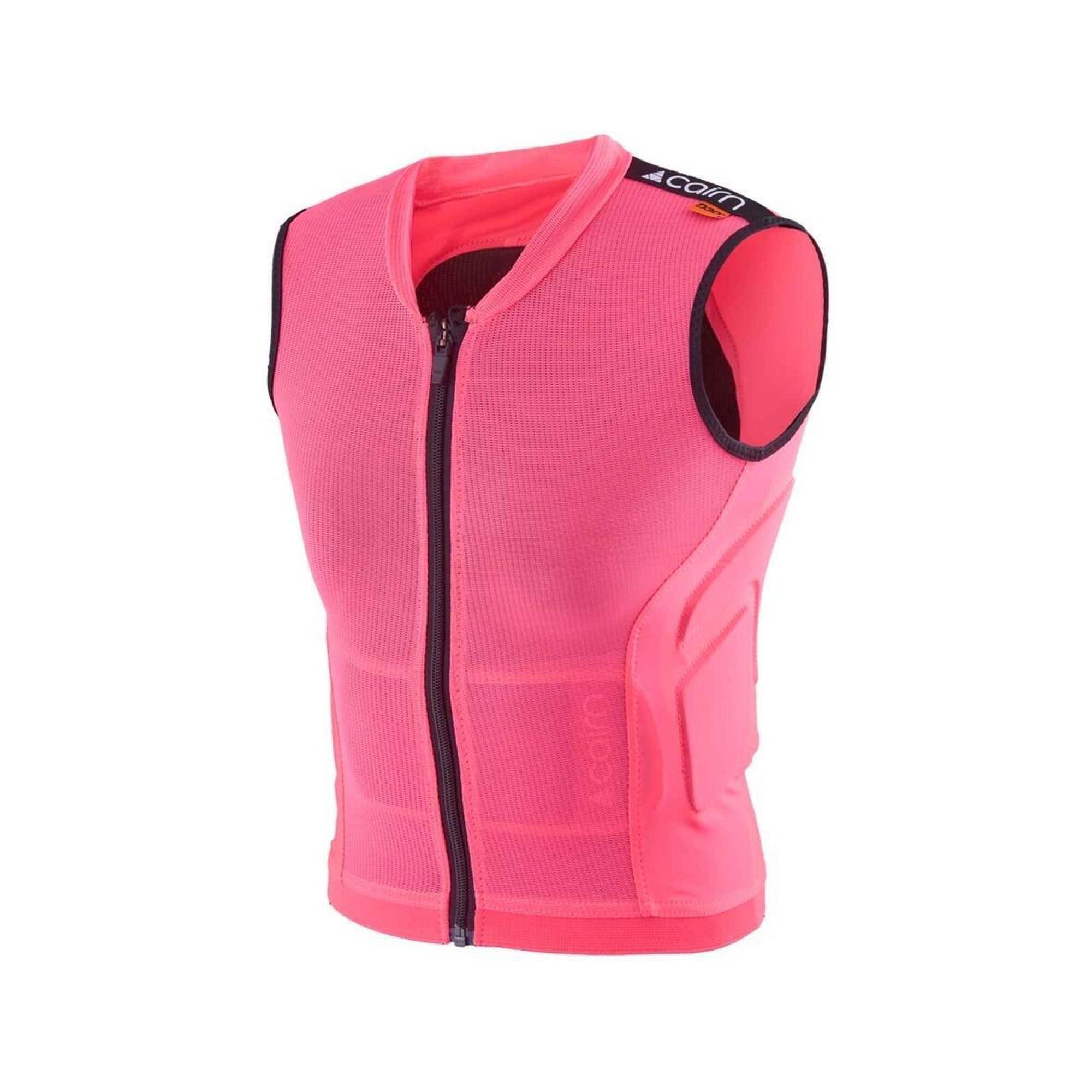 Ochraniacz pleców dla dzieci – narty, snowboard, MTB – D3O® – różowy