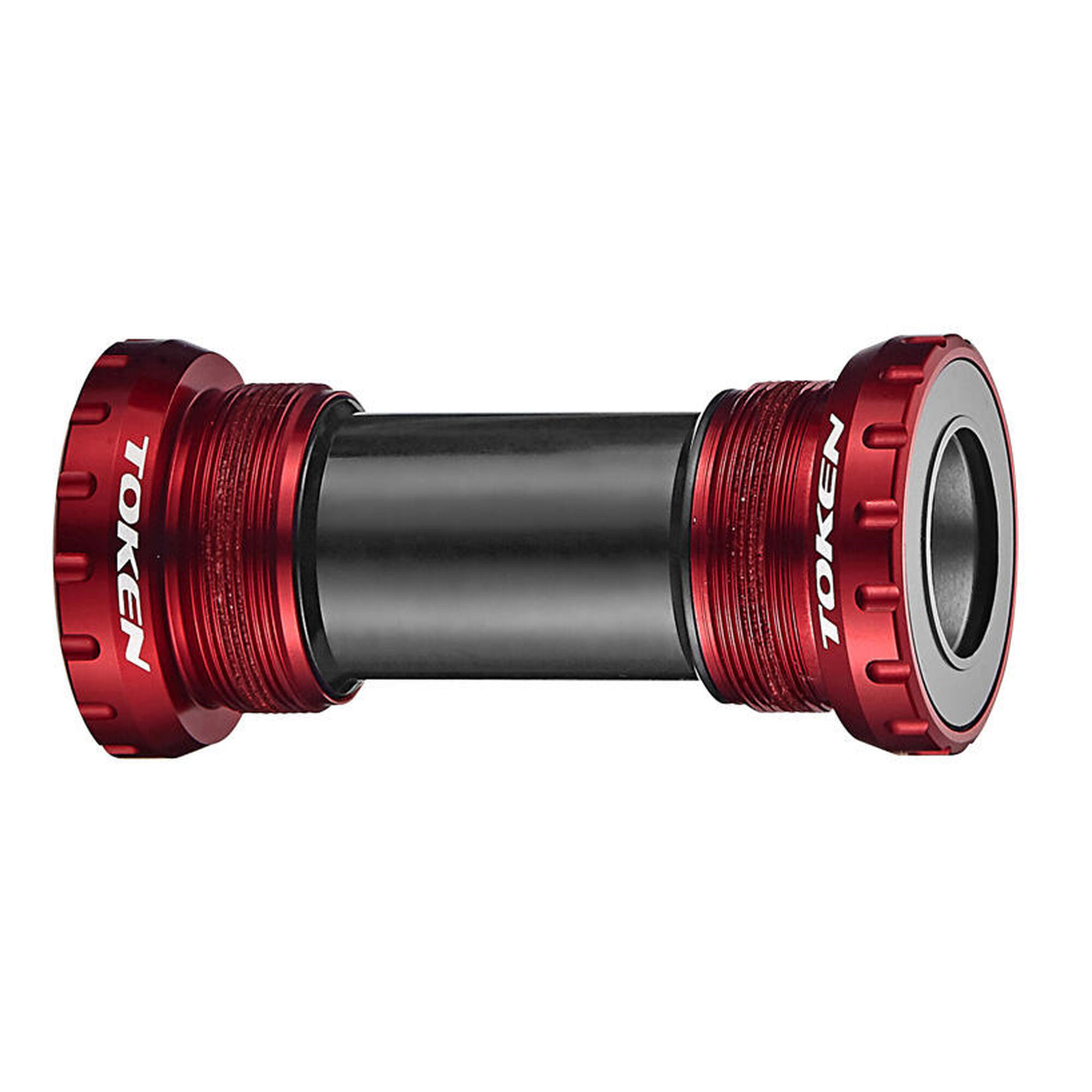 Suport rowerowy TOKEN TK878EX Rama BSA Korba Shimano - oś 24mm, czerwony