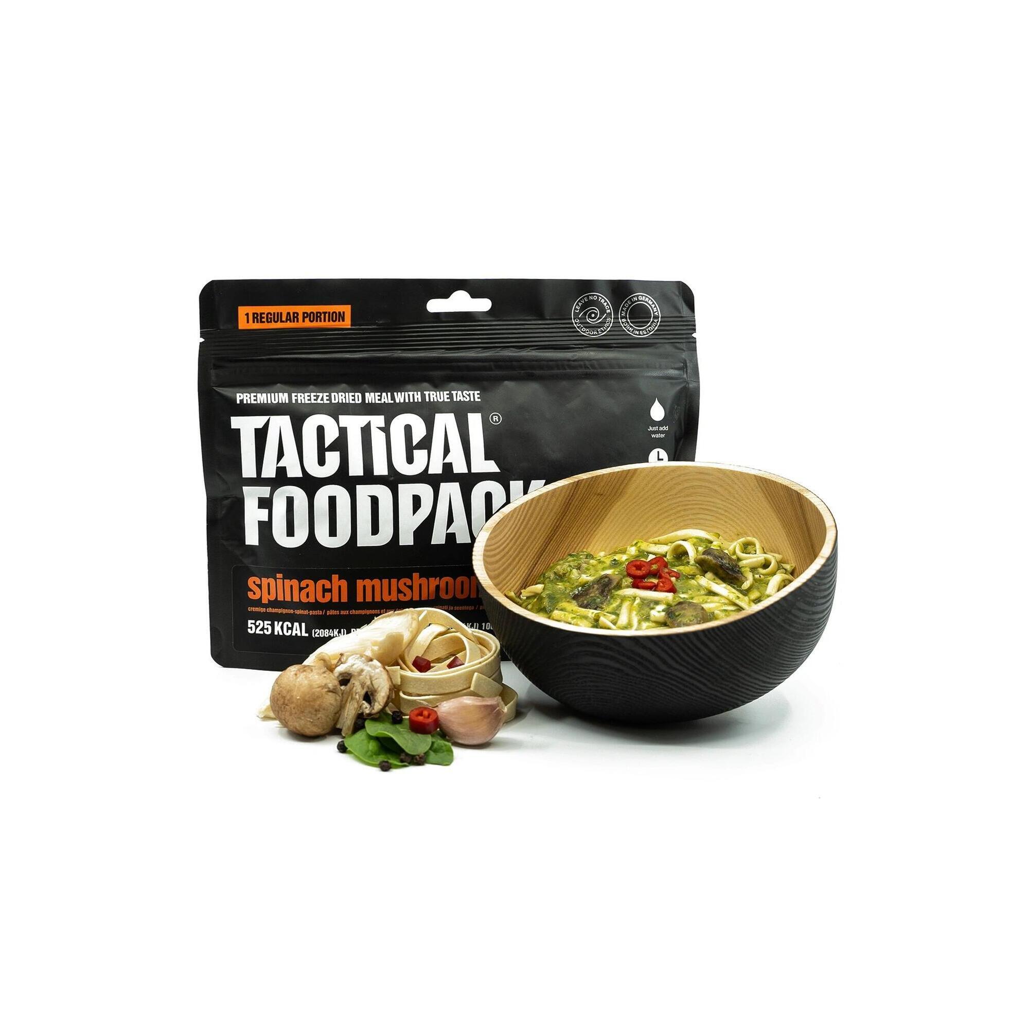 Liofilizat Tactical Foodpack Makaron ze szpinakiem i grzybami 410 g