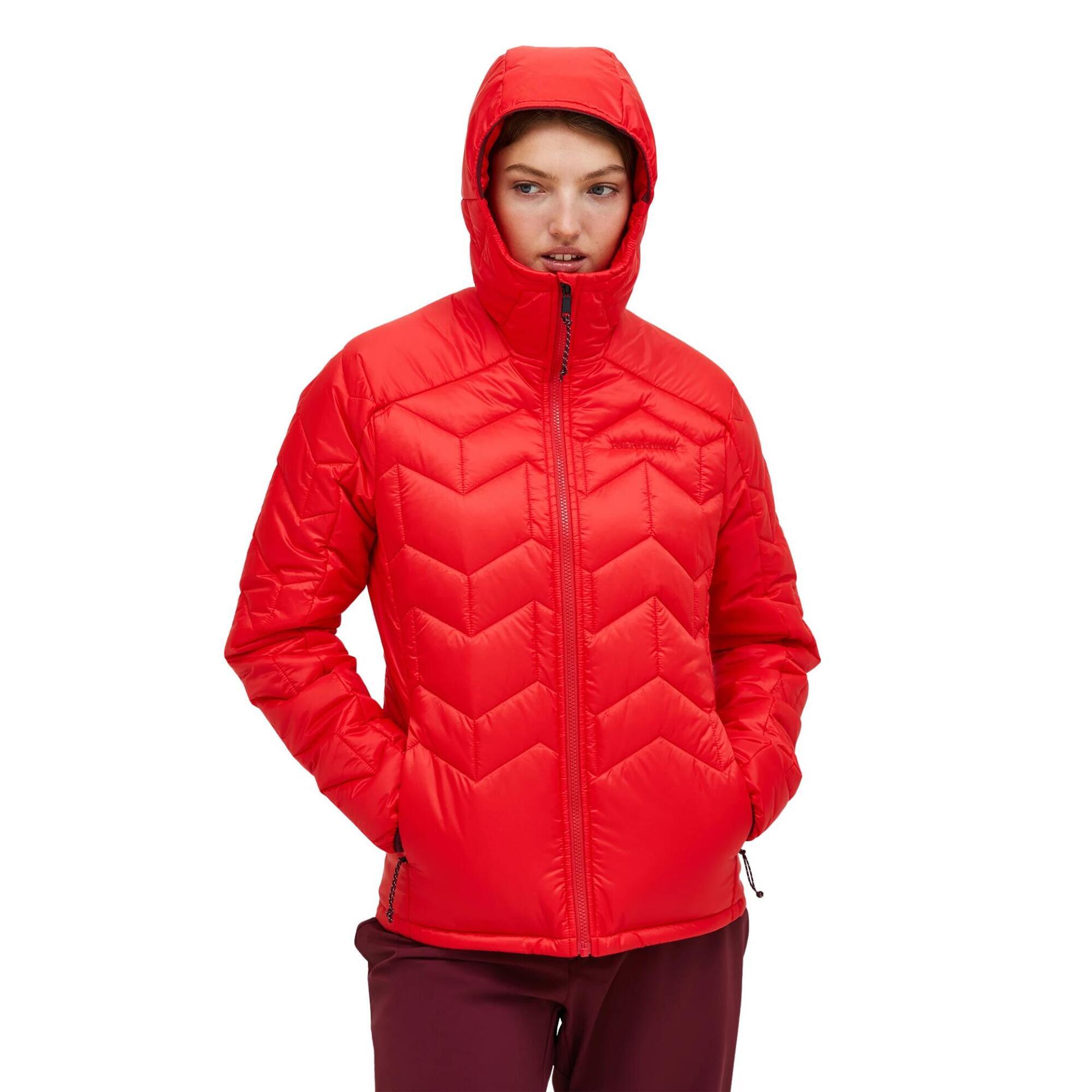 Kurtka Peak Performance damska Elevate Liner Hood Jacket czerwona - L