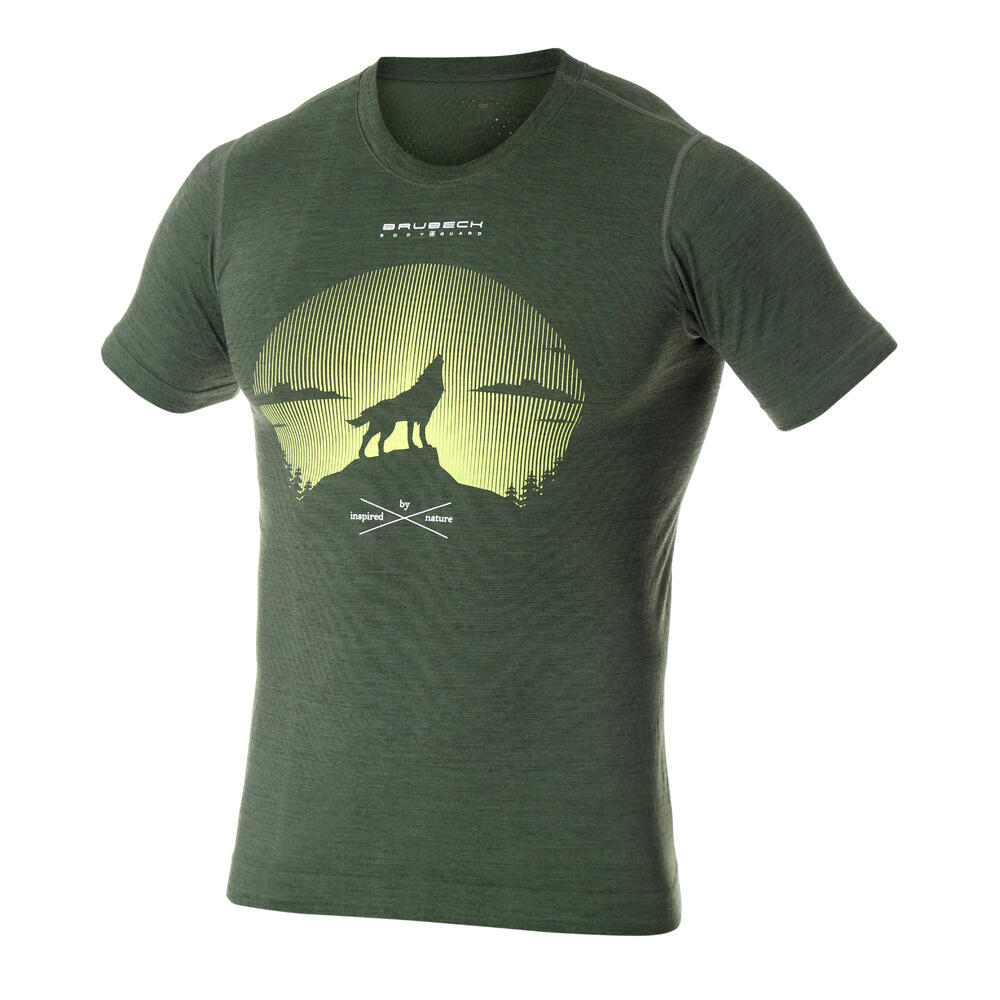 Koszulka turystyczna OUTDOOR WOOL PRO z wełną merino Męska