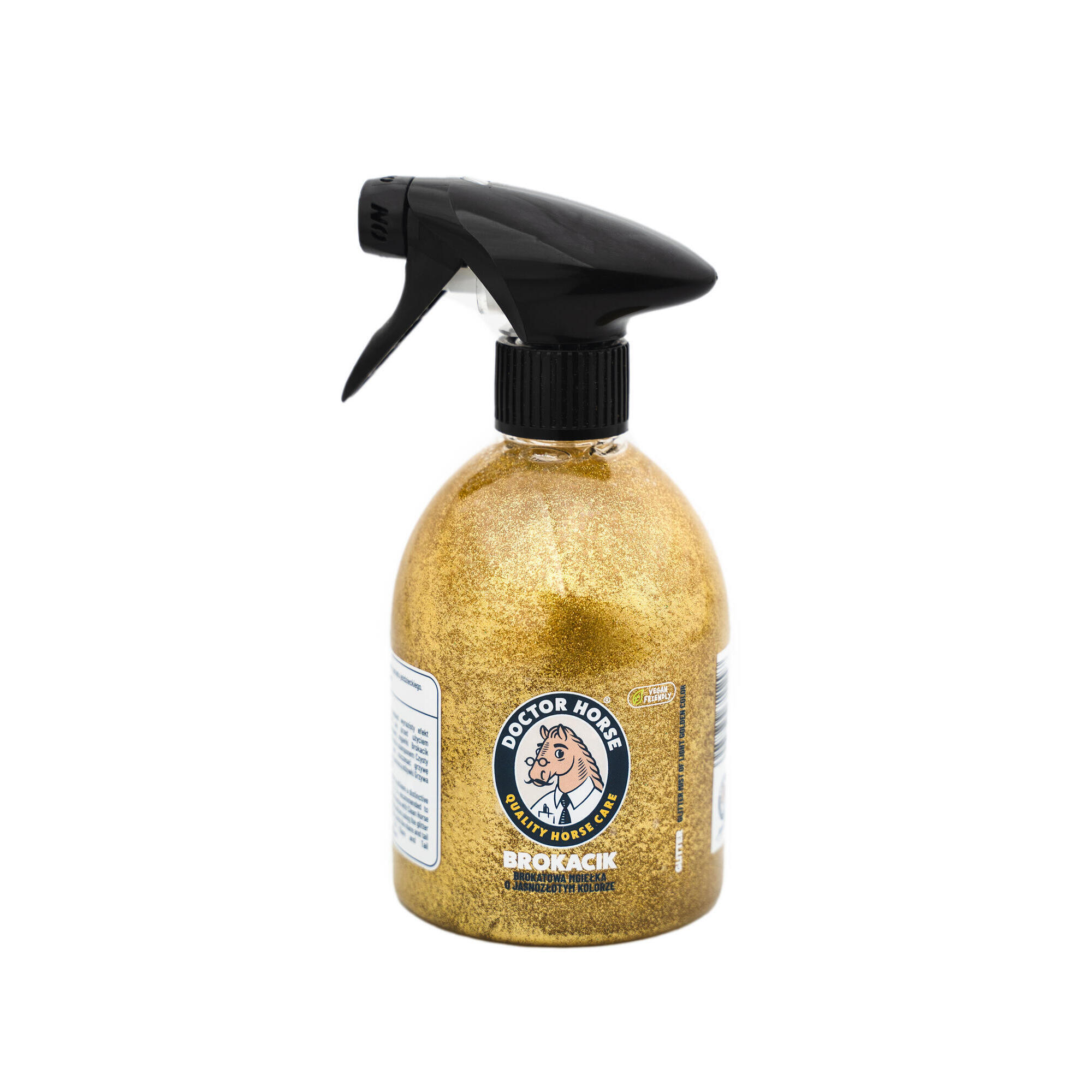 Mgiełka brokatowa o kolorze jasnozłoty - Brokacik