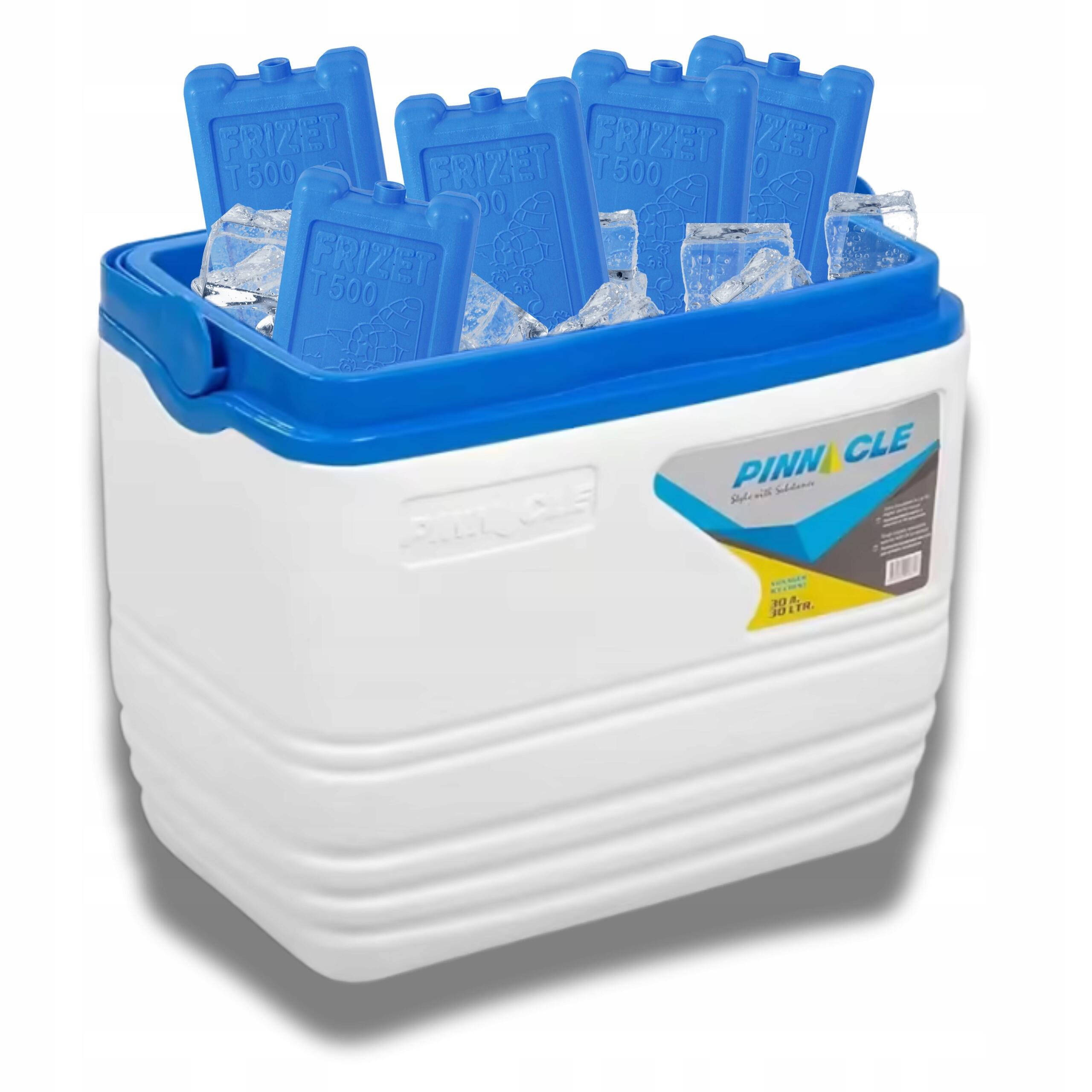 Lodówka Turystyczna 30L Biała PINNACLE Voyager + 5 wkładów mrożących 500ml
