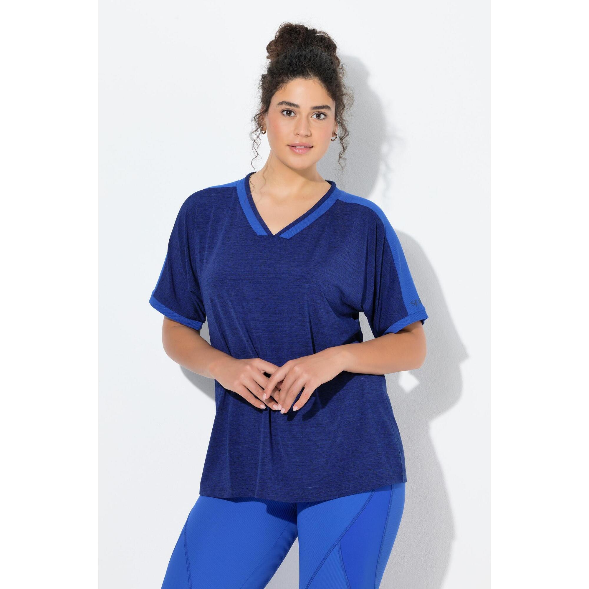 Damskie Bluzka funkcyjna antybakteryjny materiał dekolt w serek rękaw 1/2