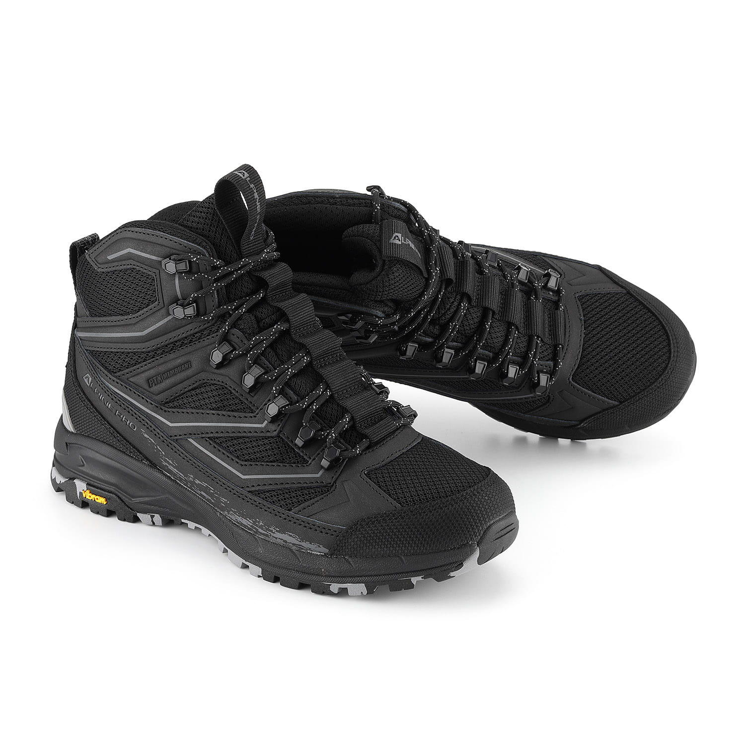 Buty trekkingowe wysokie unisex Alpine Pro Wadune Vibram