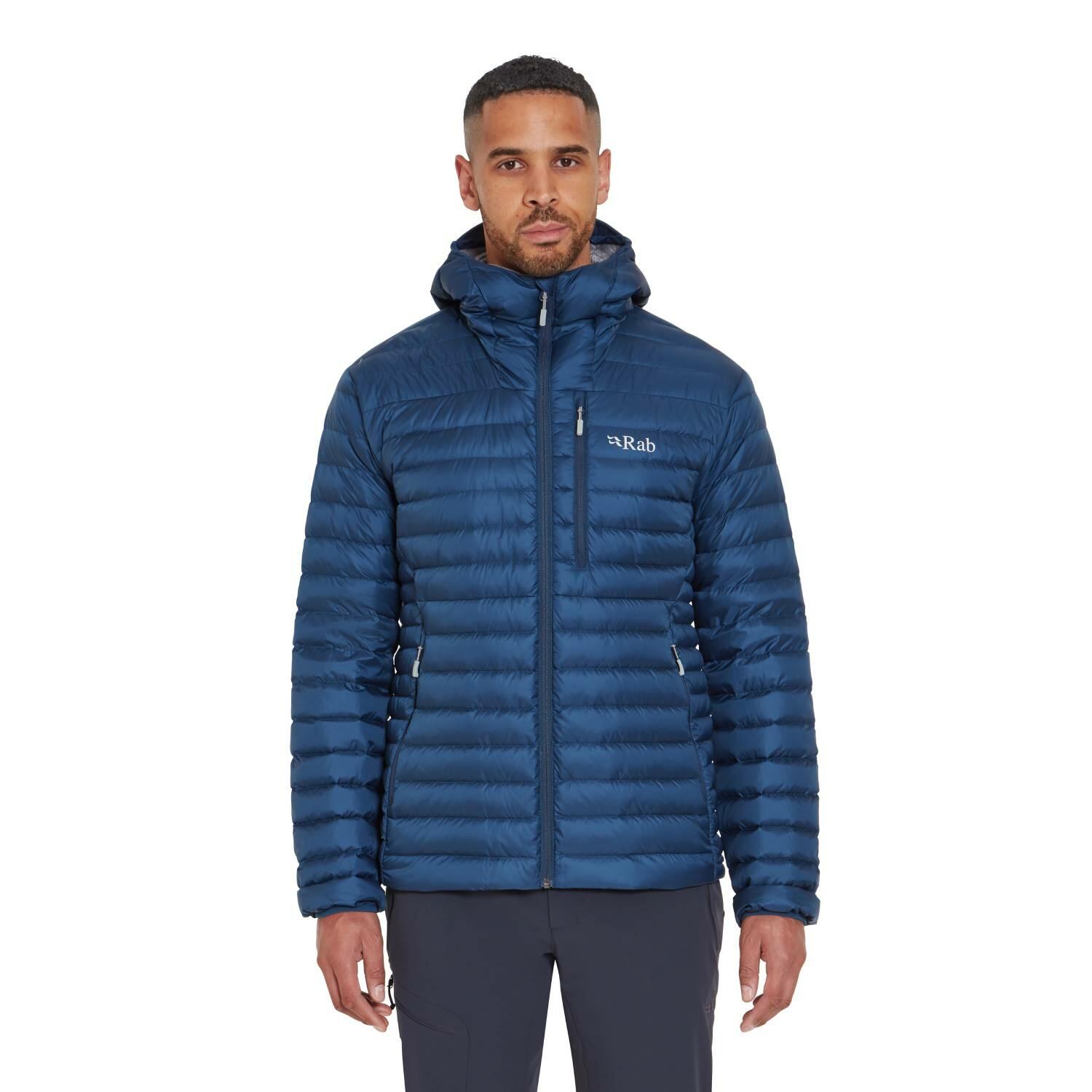 Kurtka puchowa męska Rab Microlight Alpine Jacket z kapturem