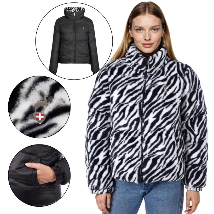 Kurtka dwustronna damska AULP VEREV Ciepła Puchowa