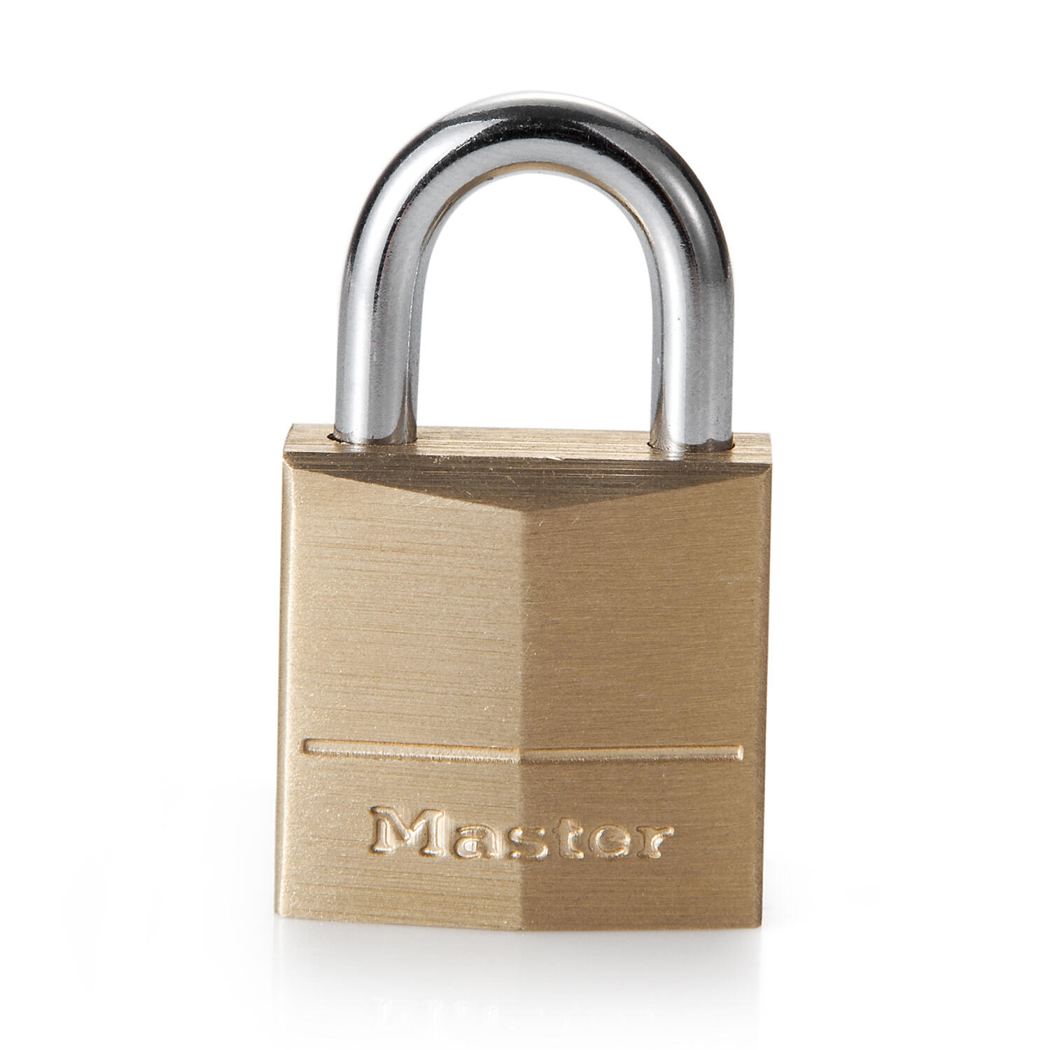 Mosiężna, mała kłódka na klucz Master Lock 120EURD, kolor złoty, 3,4 x 2 x 1 cm