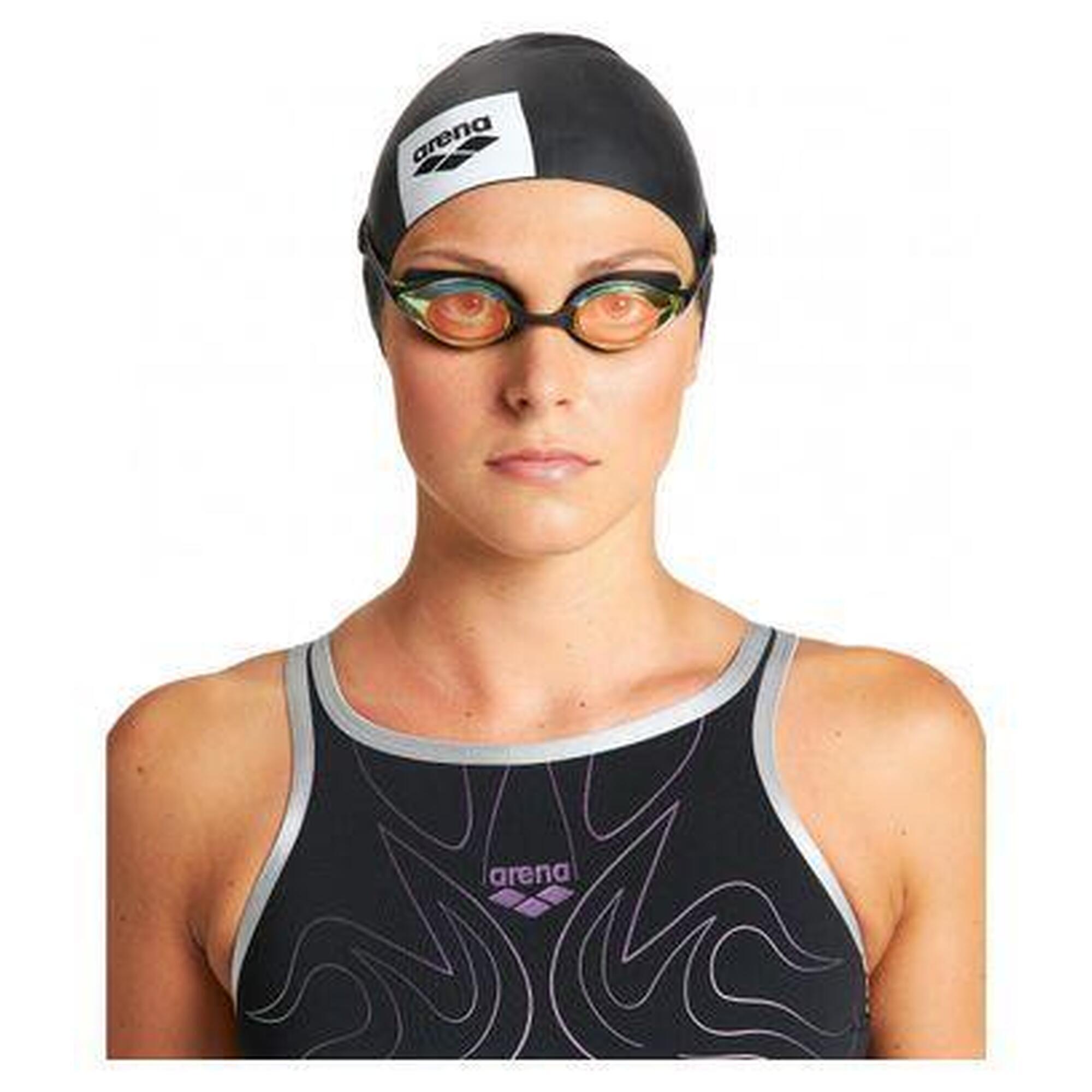 Arena Zwembril Cobra Original Swipe Mirror Geelkoper/Zwart