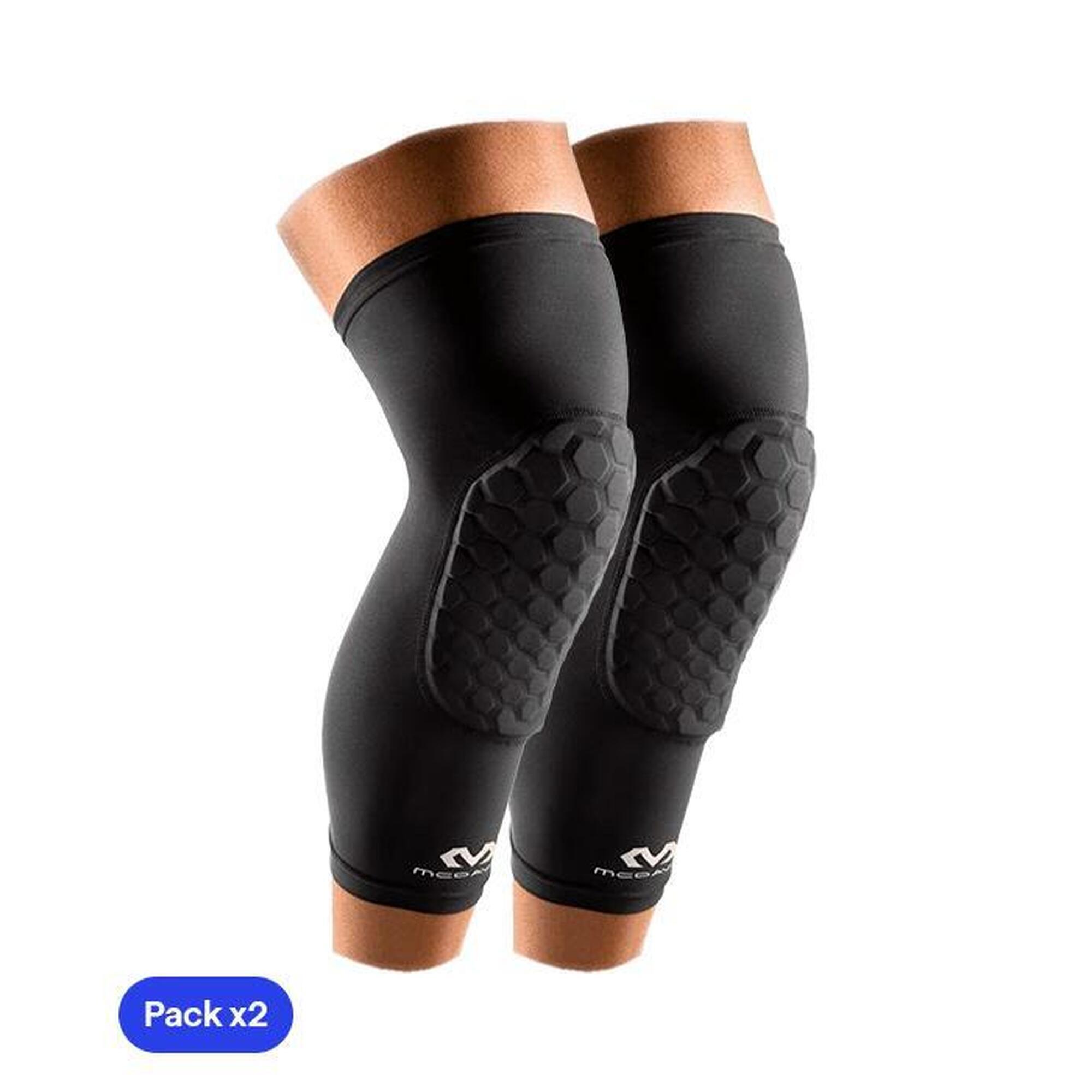 Ochraniacz na kolano ściągacz McDavid Leg HexPad czarny - 2 sztuki - 6446
