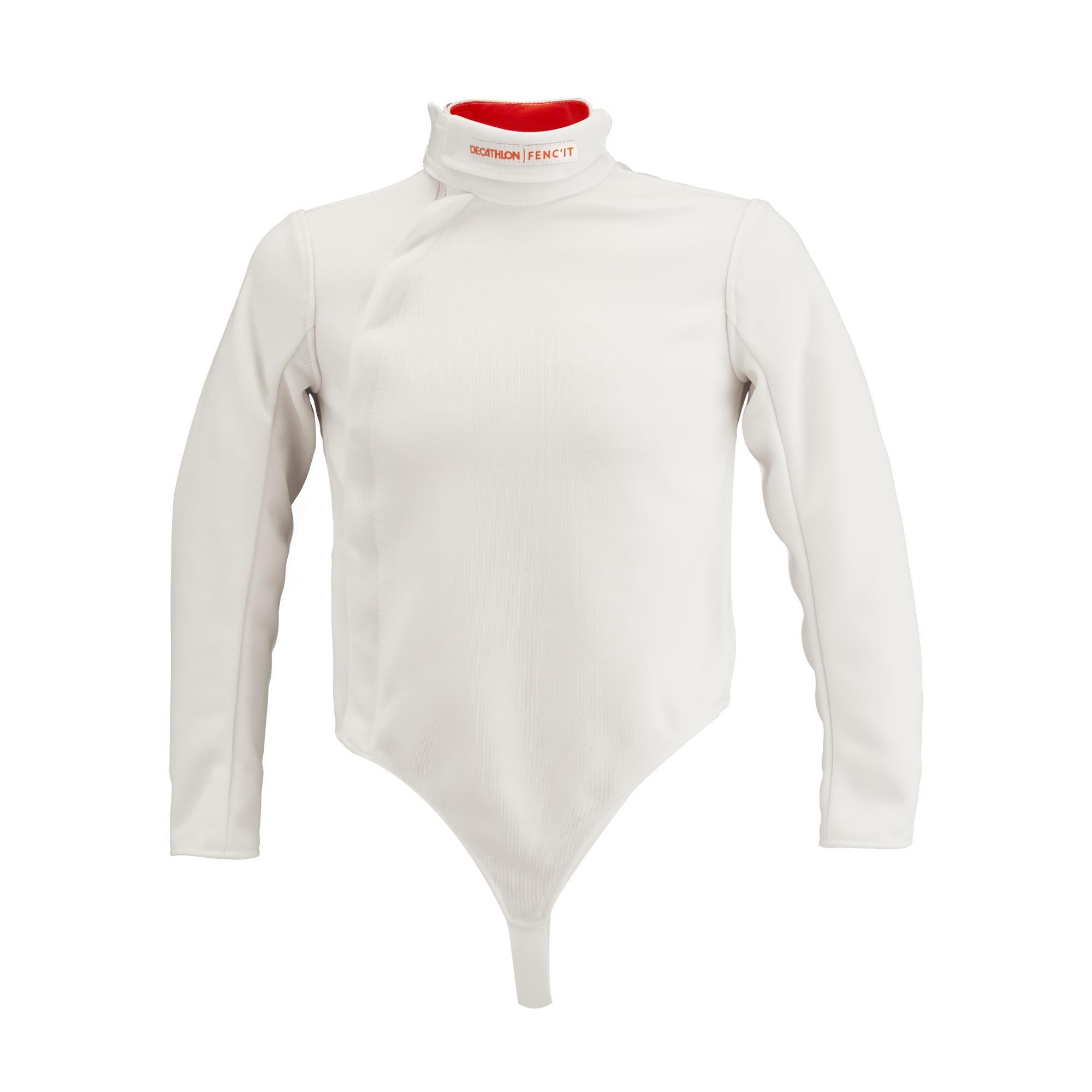 Bluza do szermierki 350N dla leworęcznych dzieci