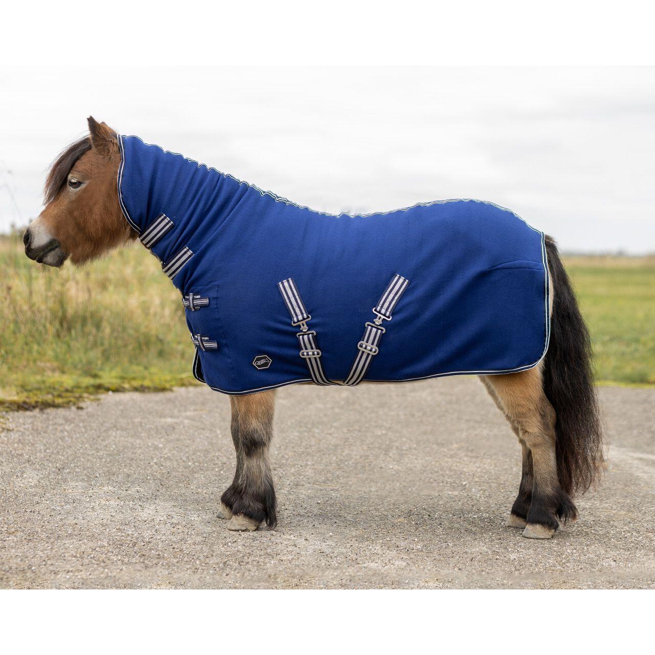 Polarowa derka dla szetlandów z osłoną na szyję QHP