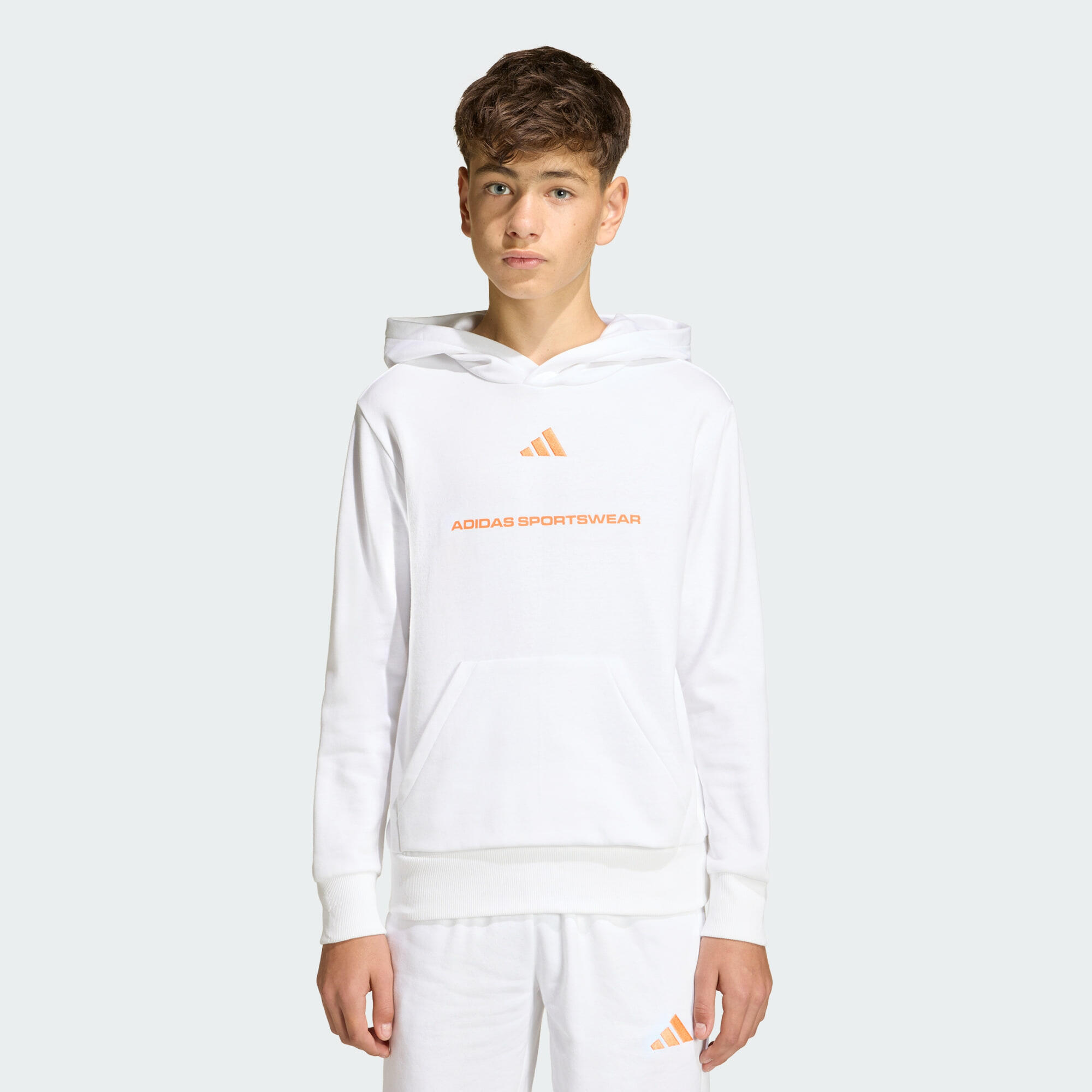 Bluza z kapturem adidas Slogan Fleece Hoodie