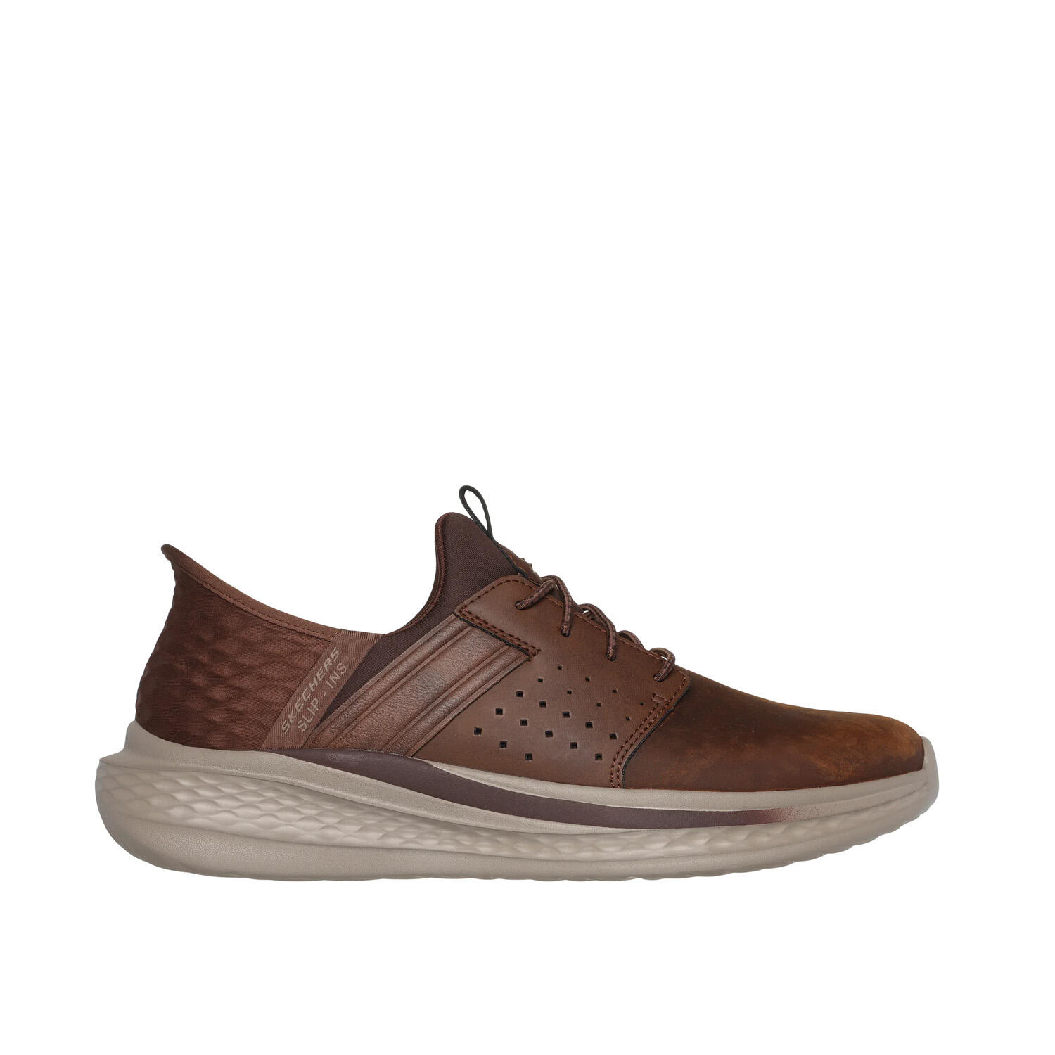 Buty SKECHERS SLIP-INS SLADE - ZACHARY Brązowy