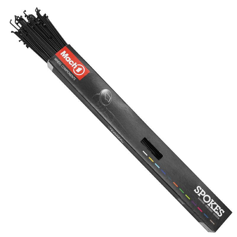 Pudełko 100 szprych ze stali nierdzewnej z nyplem P2R 256 mm