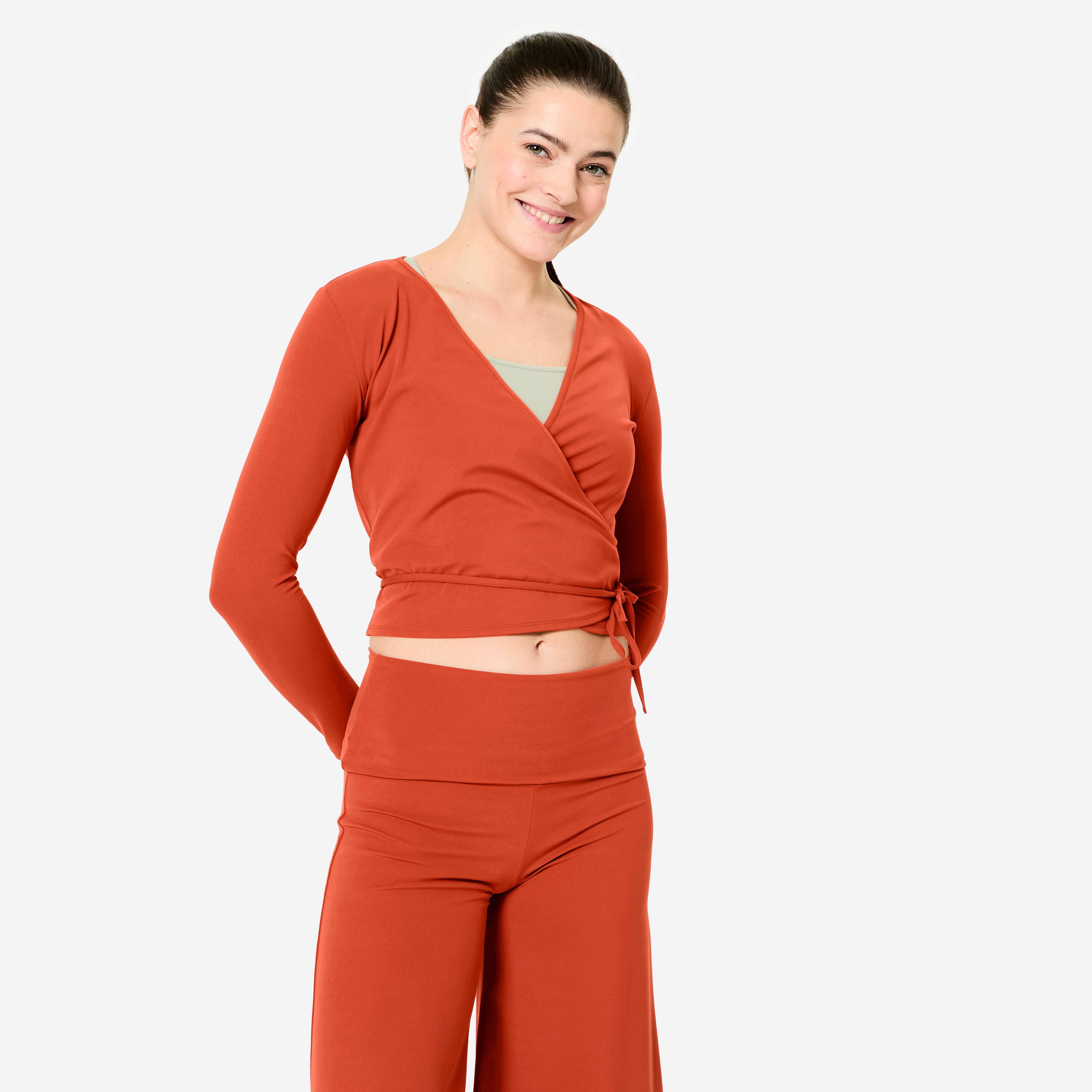 Bolerko sportowe damskie Domyos długi rękaw