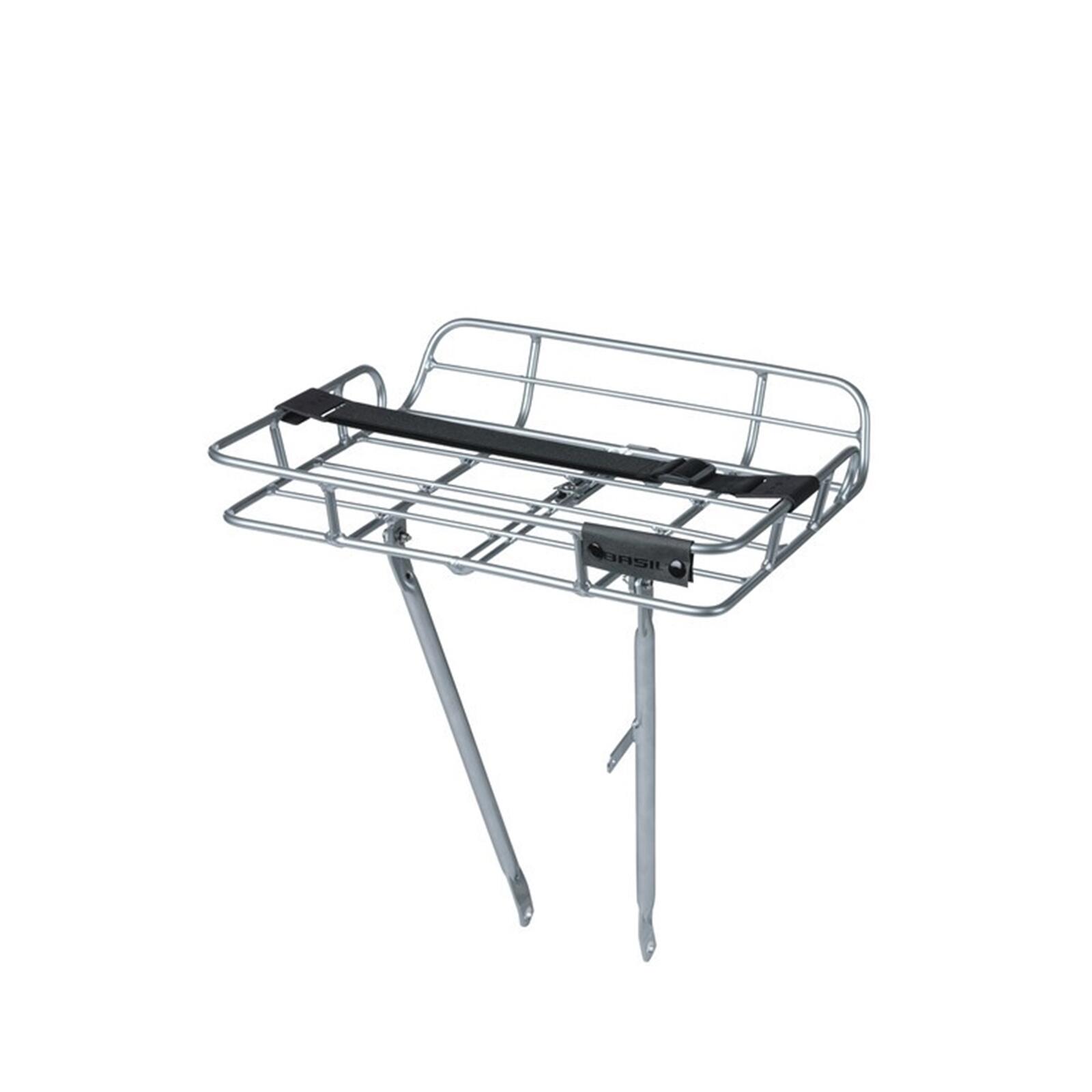 Bagażnik Portland na przednie koło, srebrny