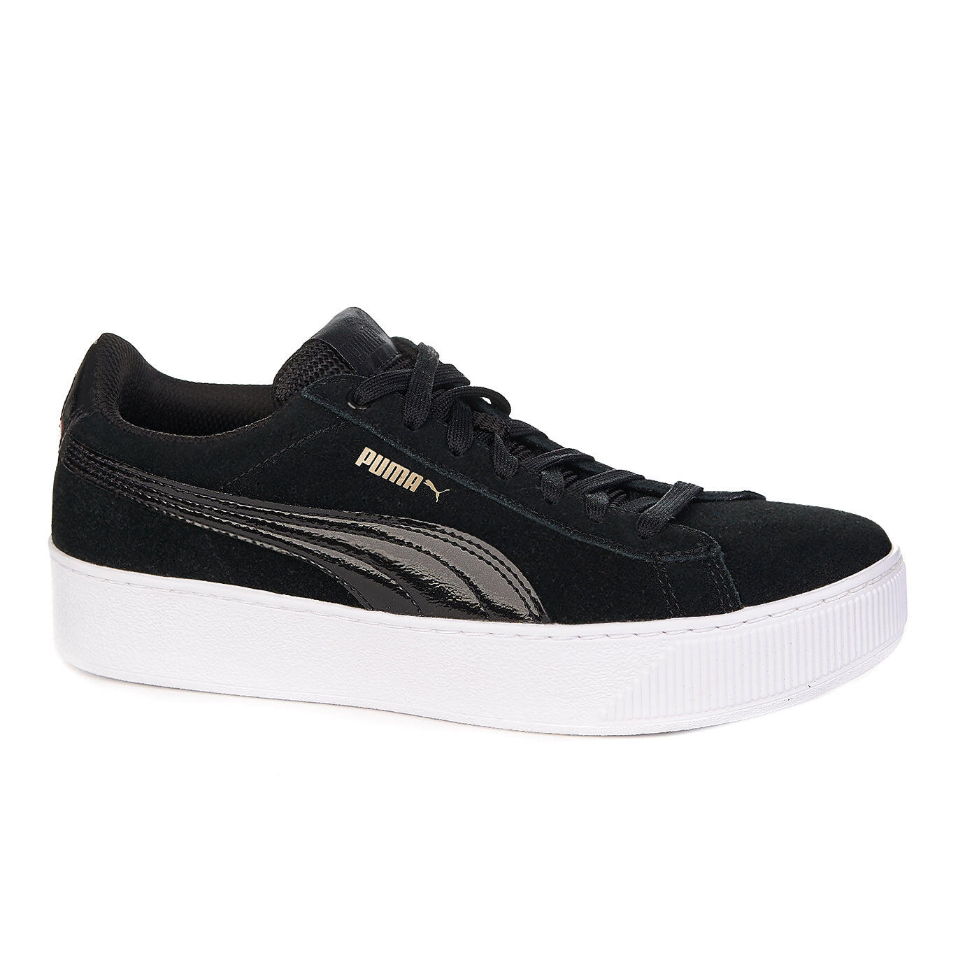 Puma Vikky Platform ZLN 0351 – Damskie sneakersy z zamszu, czarne, roz. 42