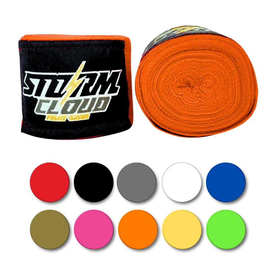 Bandaże owijki bokserskie MMA elastyczne StormCloud HW 1 Pomarańczowy 2,5