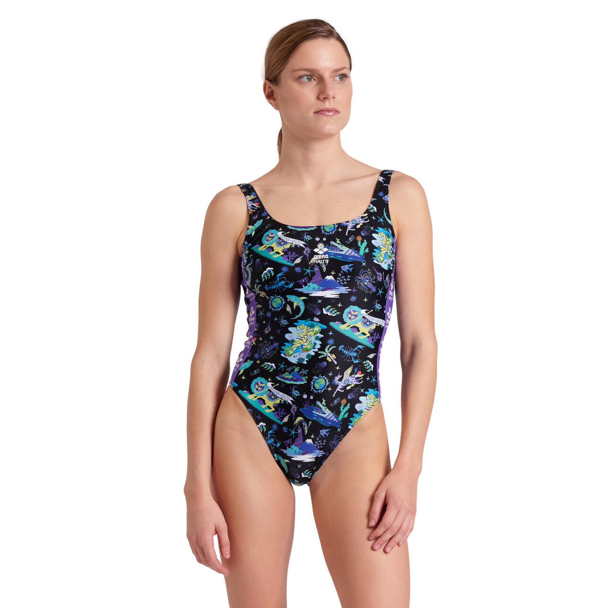 Kostium strój kąpielowy damski jednoczęściowy na basen Arena Naito