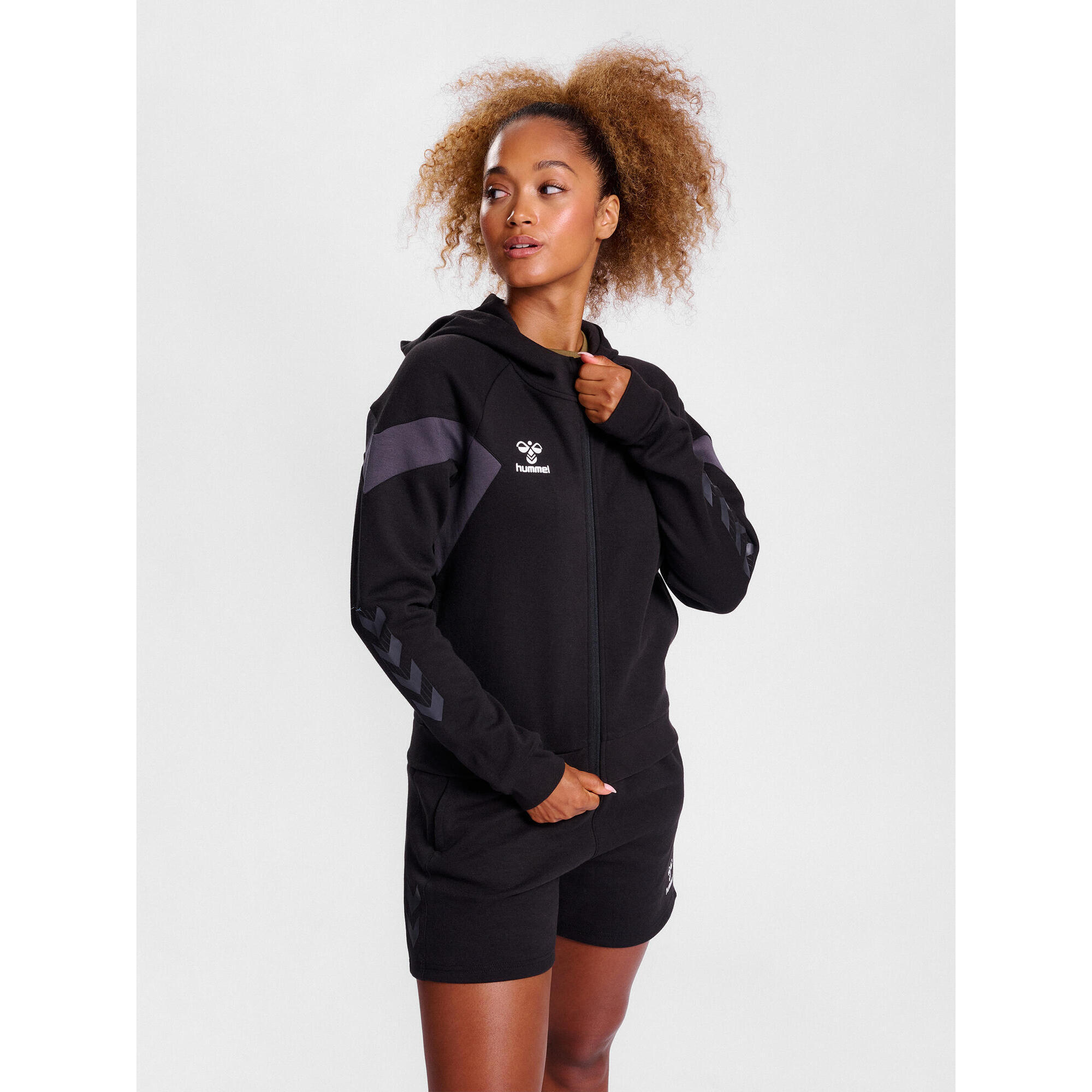 Damska bluza z kapturem na zamek błyskawiczny Hummel Travel
