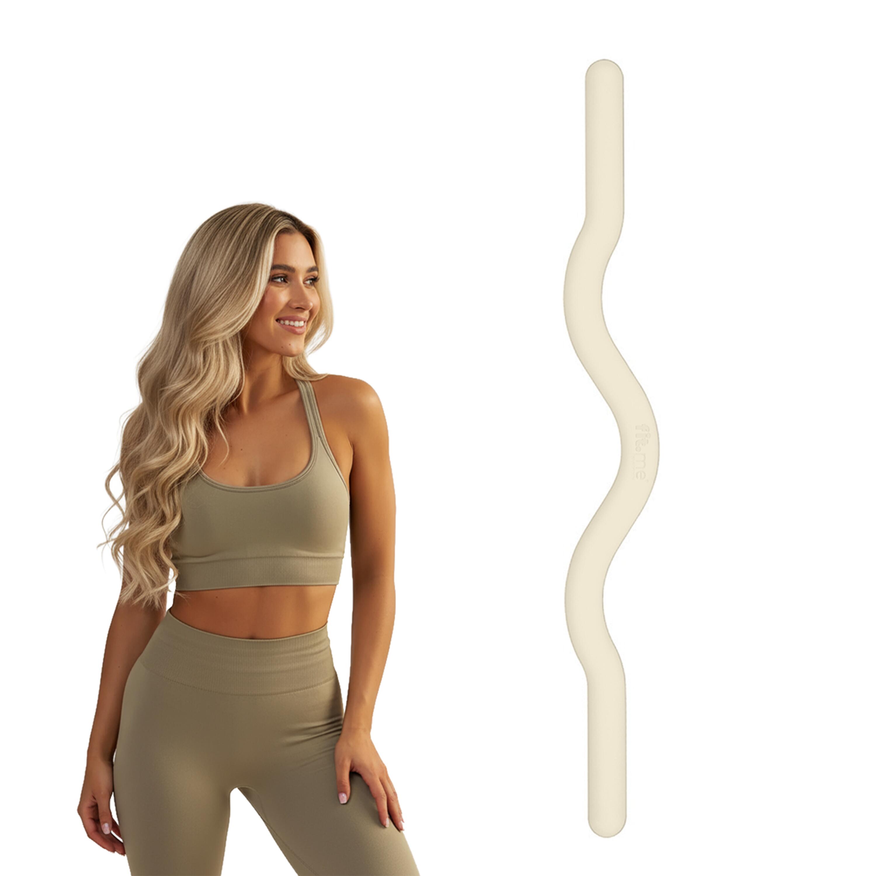 Sztanga Obciążeniowa Łamana Silikonowa Do Ćwiczeń Fitness Pilates 6.8 Kg